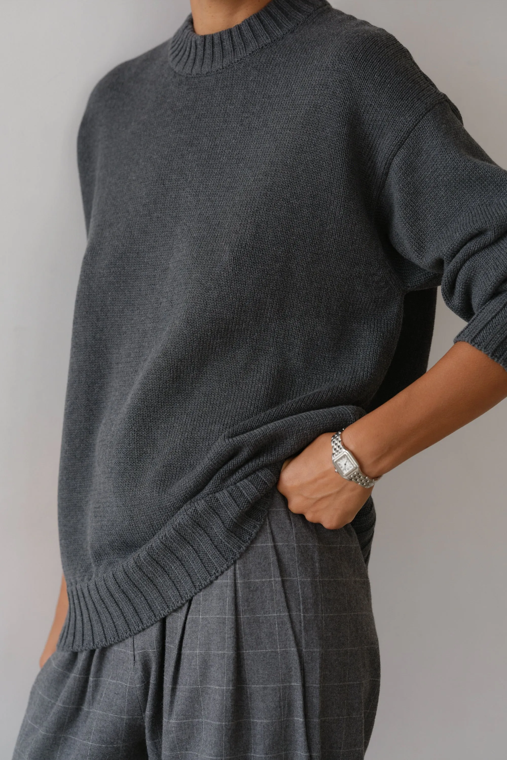 The Cotton Cashmere Crewneck Sweater sold by DONNI. product image thumbnail 4