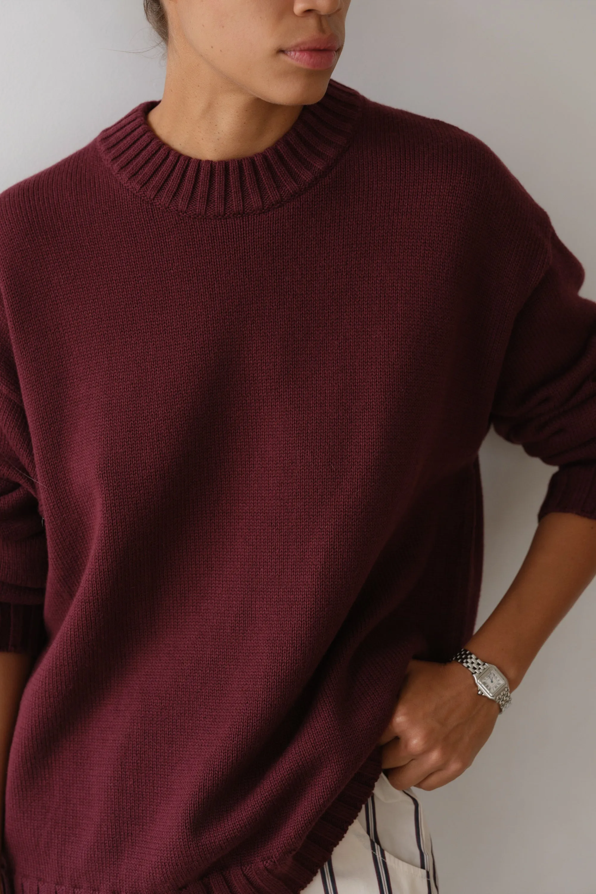 The Cotton Cashmere Crewneck Sweater sold by DONNI. product image thumbnail 3