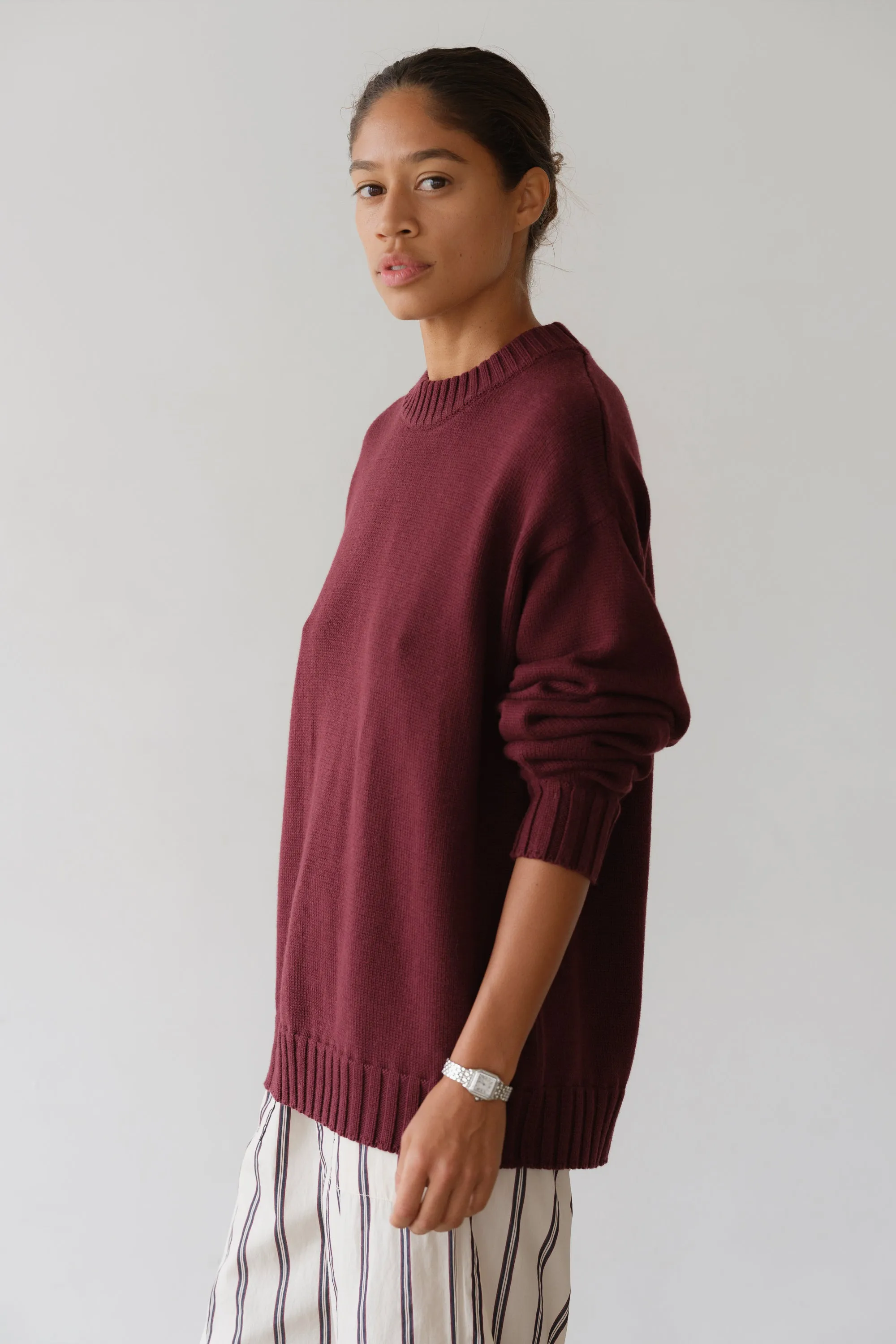 The Cotton Cashmere Crewneck Sweater sold by DONNI. product image thumbnail 4