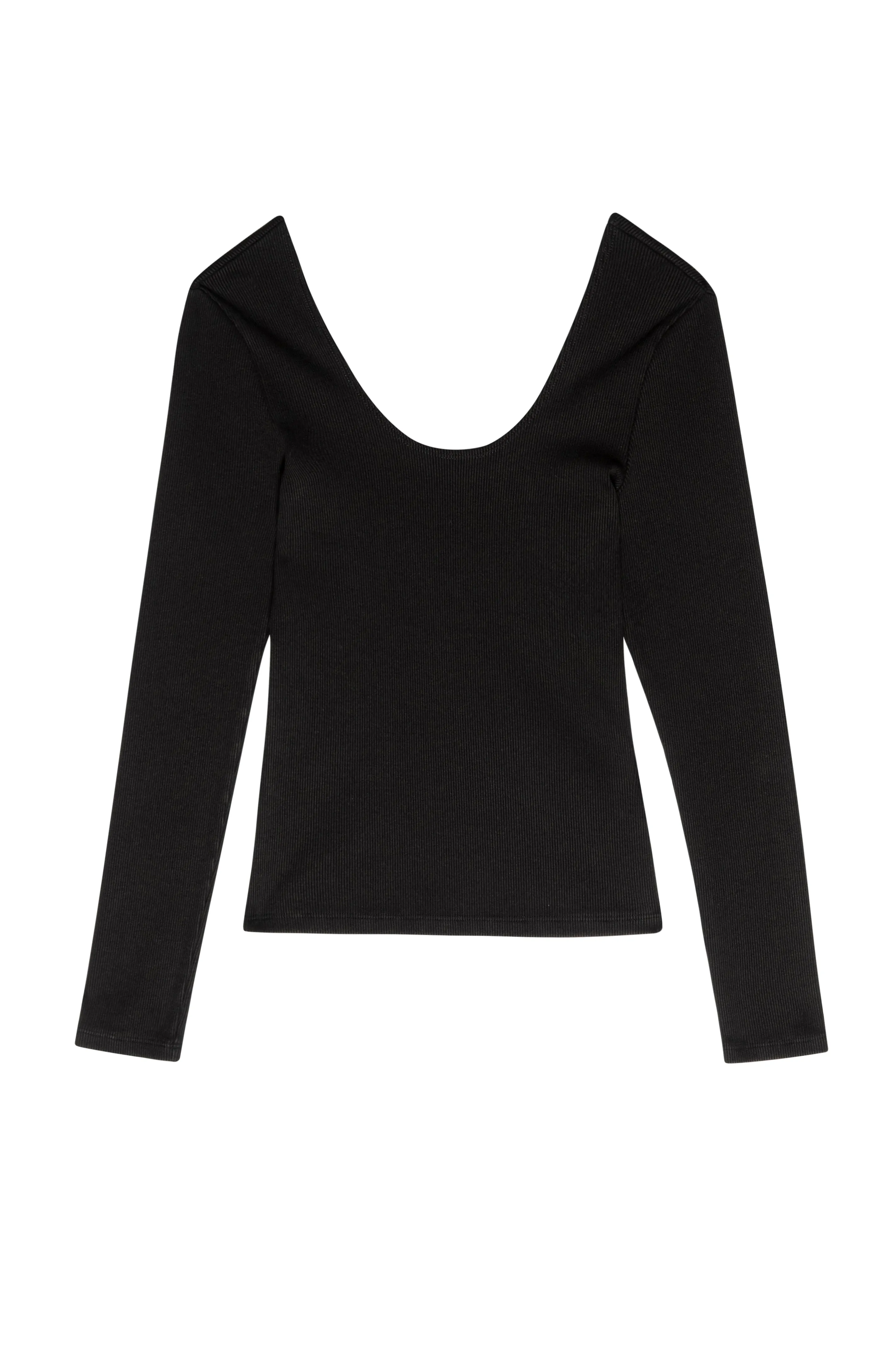 The Rib Scoop Long Sleeve sold by DONNI. product image thumbnail 2