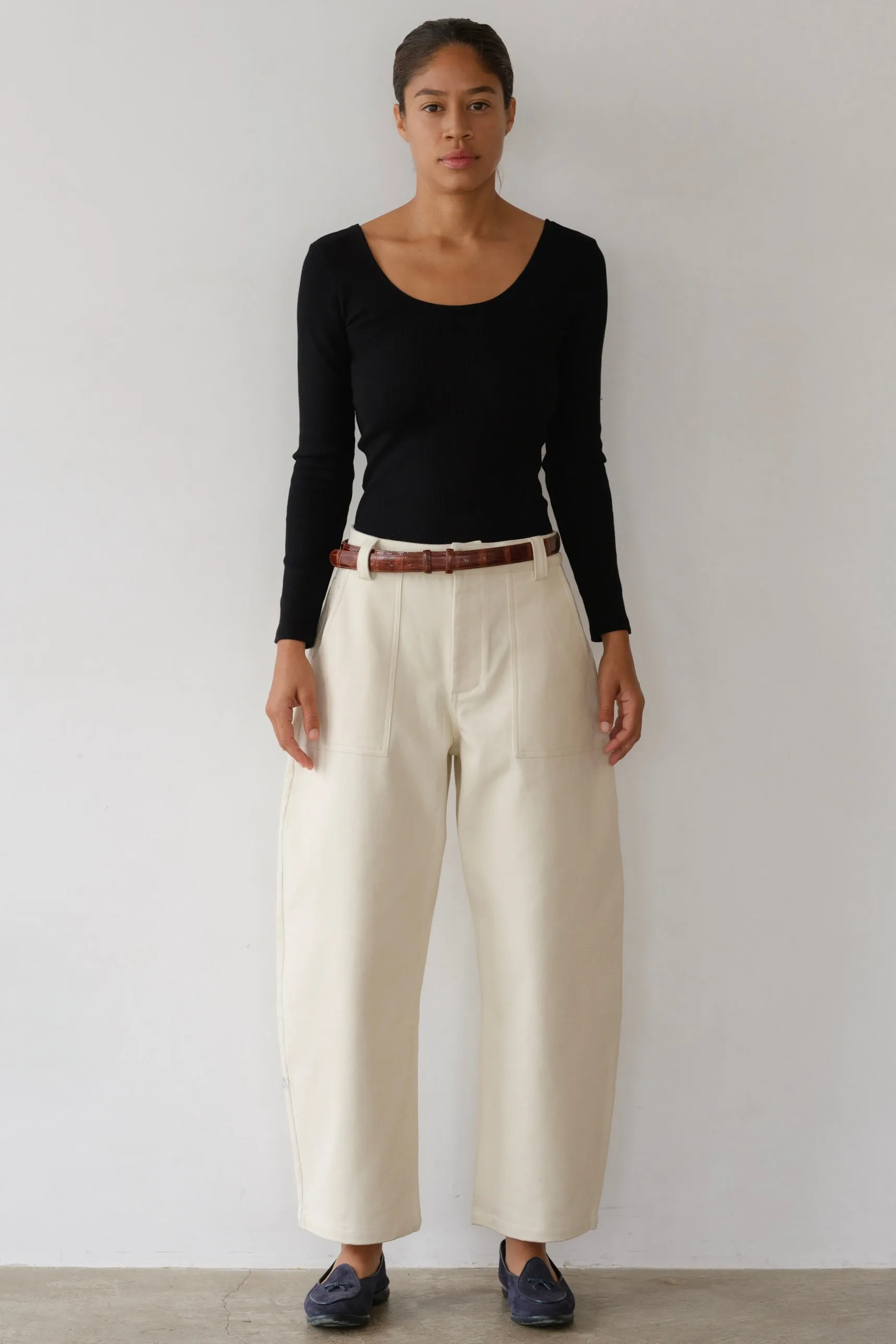 The Rib Scoop Long Sleeve sold by DONNI.