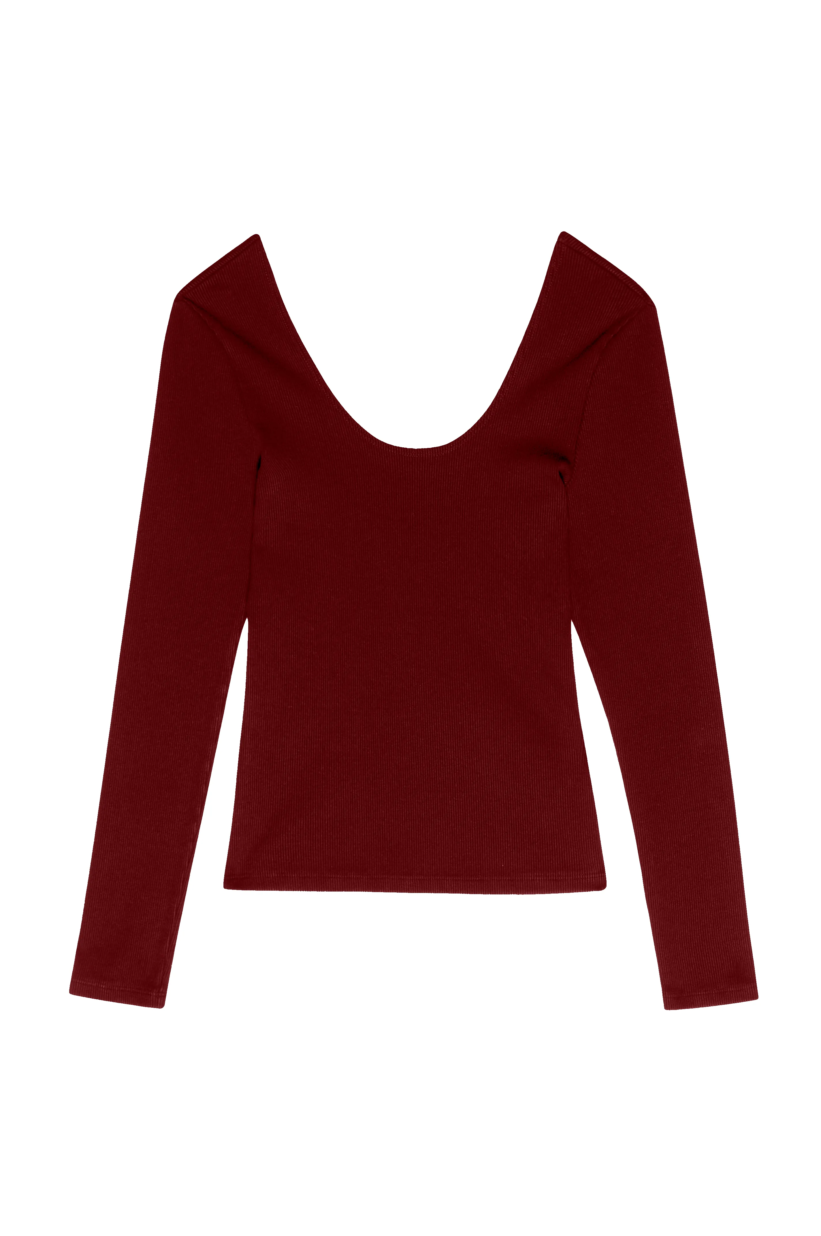 The Rib Scoop Long Sleeve sold by DONNI. product image thumbnail 2