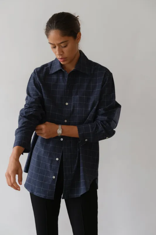 The Flannel Windowpane Shirt sold by DONNI.