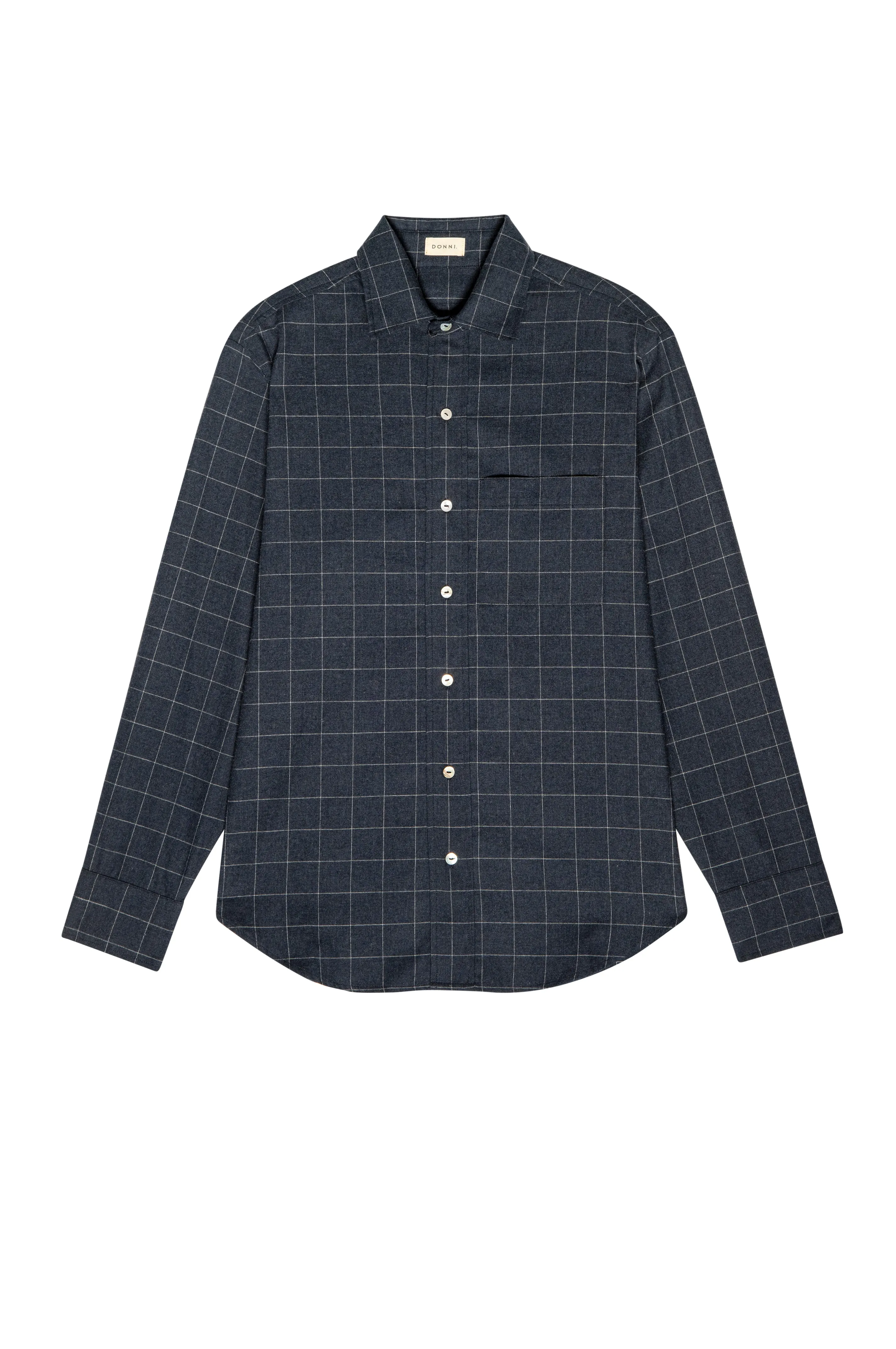 The Flannel Windowpane Shirt sold by DONNI. product image thumbnail 2
