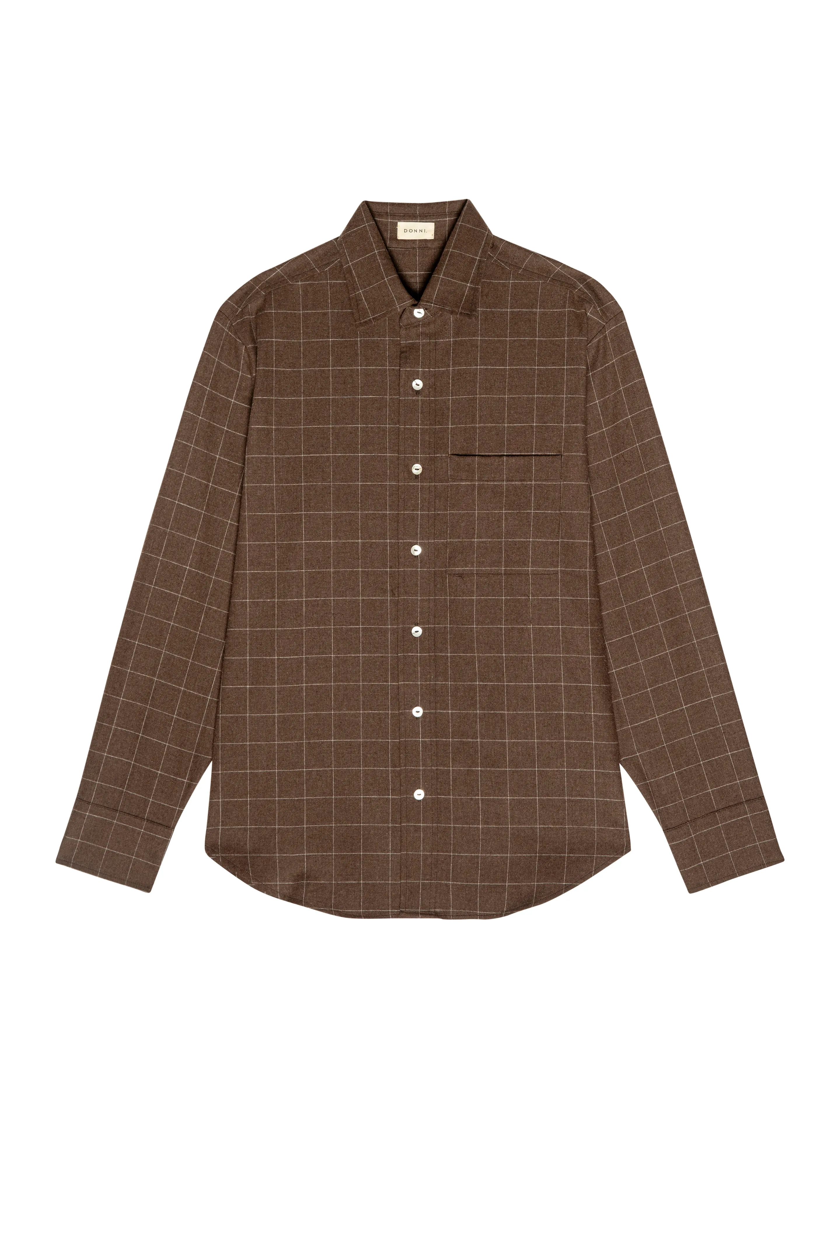 The Flannel Windowpane Shirt sold by DONNI. product image thumbnail 2