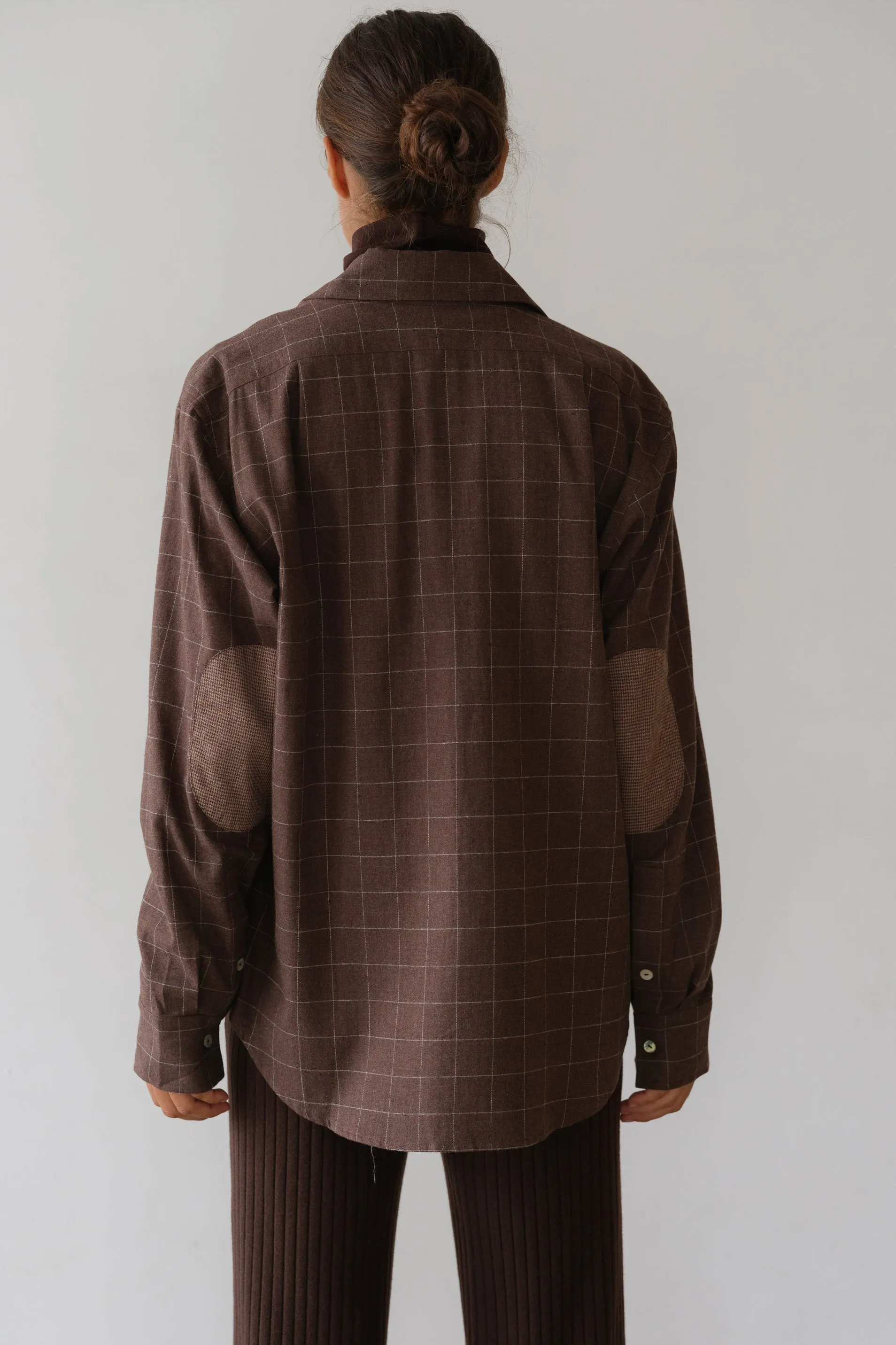 The Flannel Windowpane Shirt sold by DONNI. product image thumbnail 5