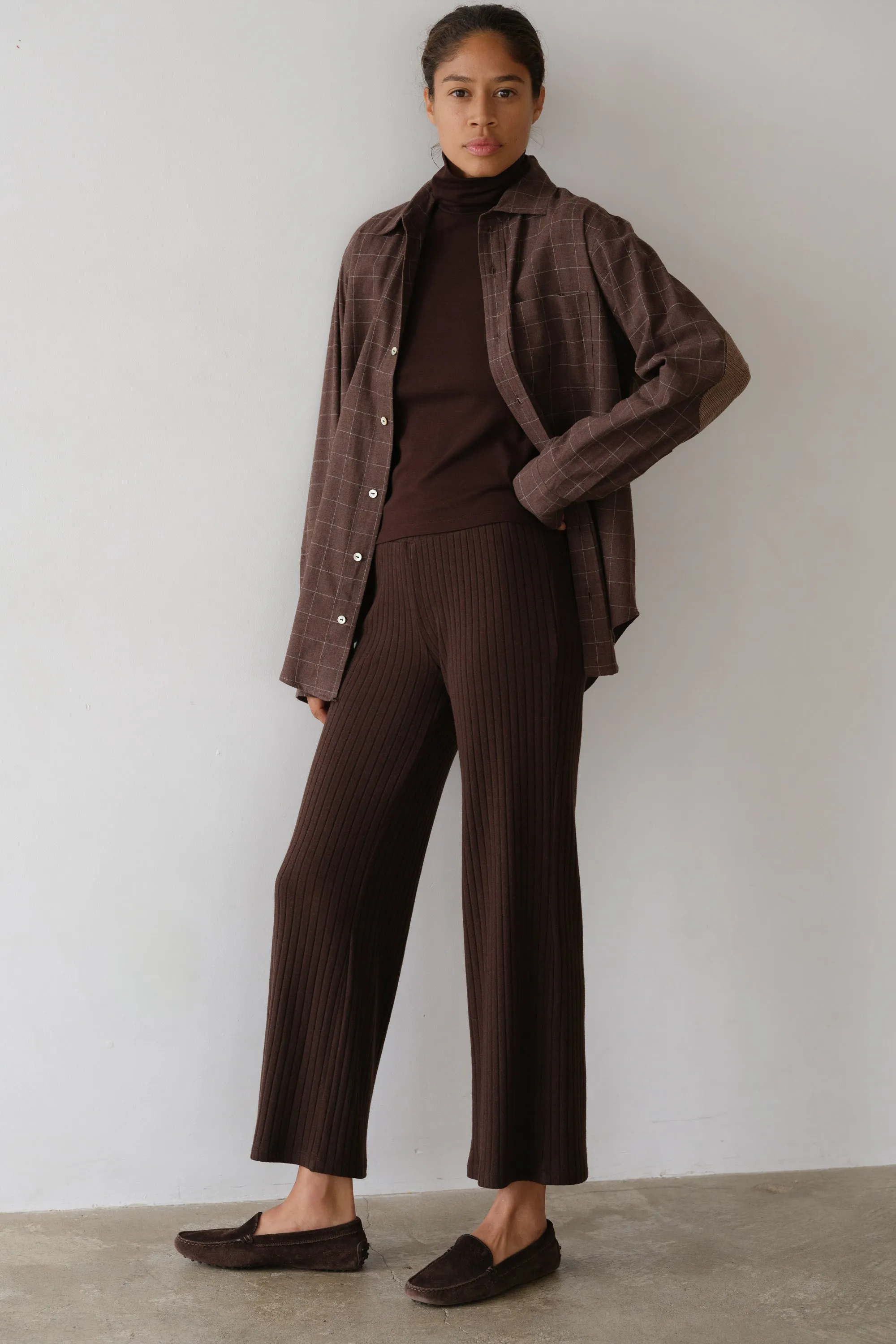 The Flannel Windowpane Shirt sold by DONNI. product image thumbnail 4