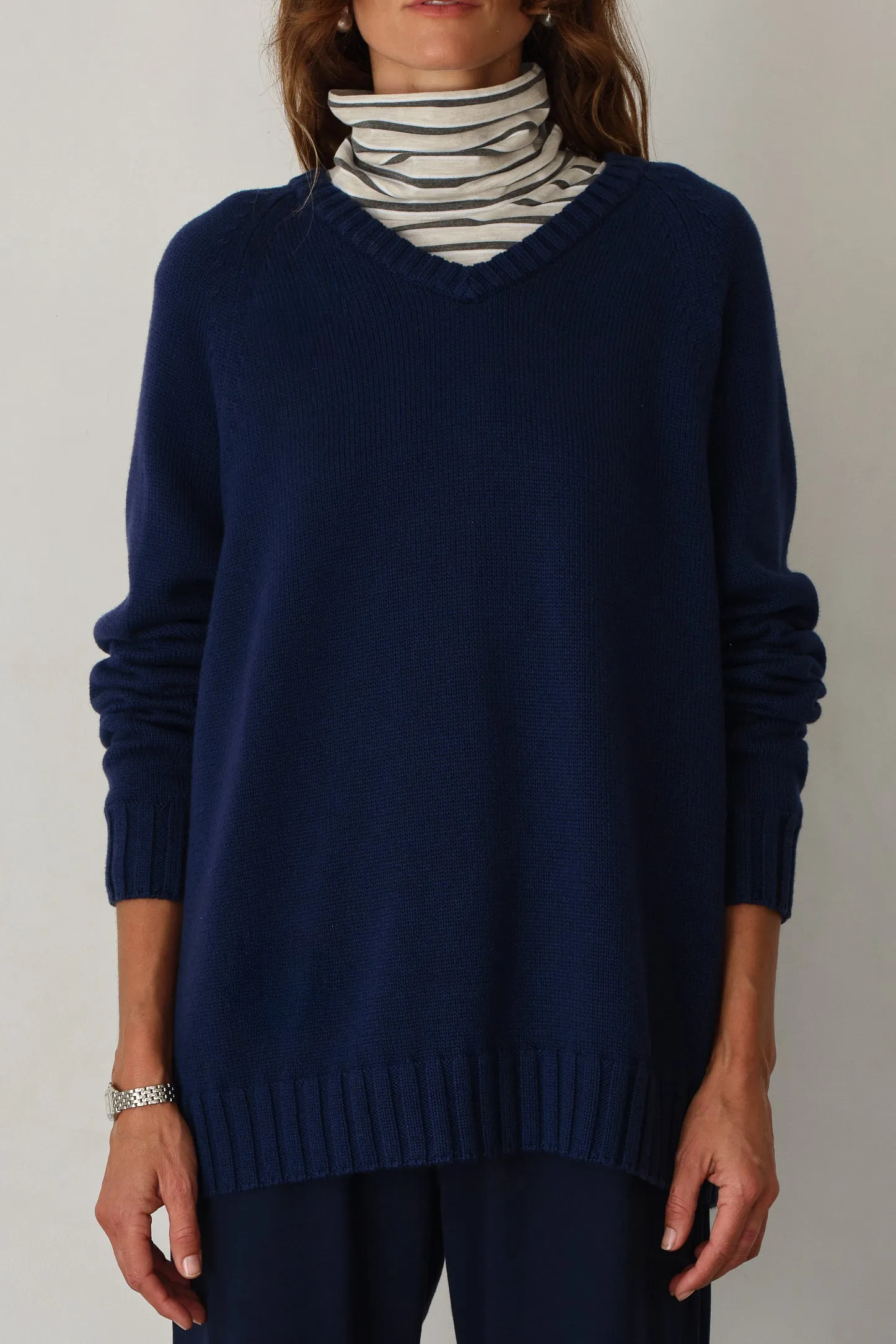 The Jersey Stripe Turtleneck sold by DONNI. product image thumbnail 2