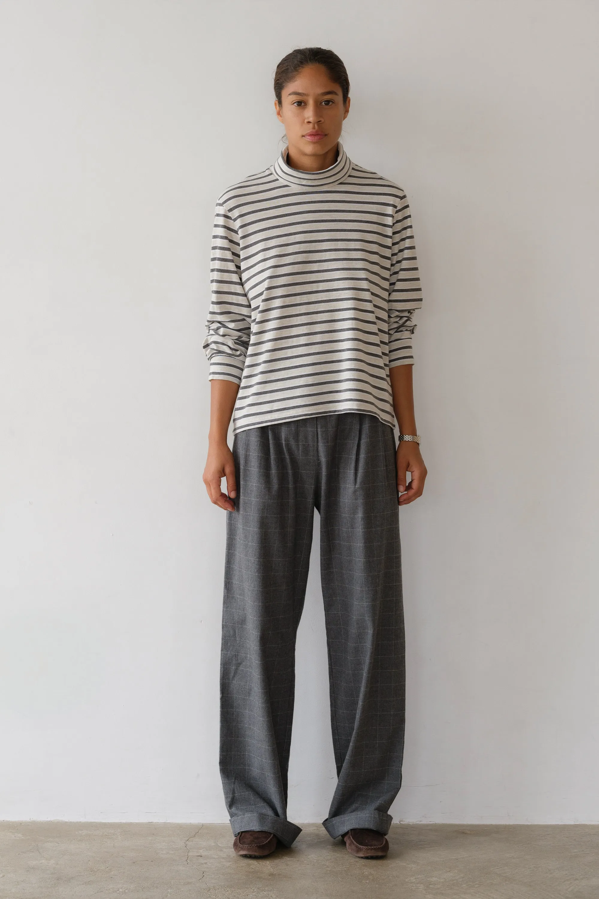 The Jersey Stripe Turtleneck sold by DONNI. product image thumbnail 3