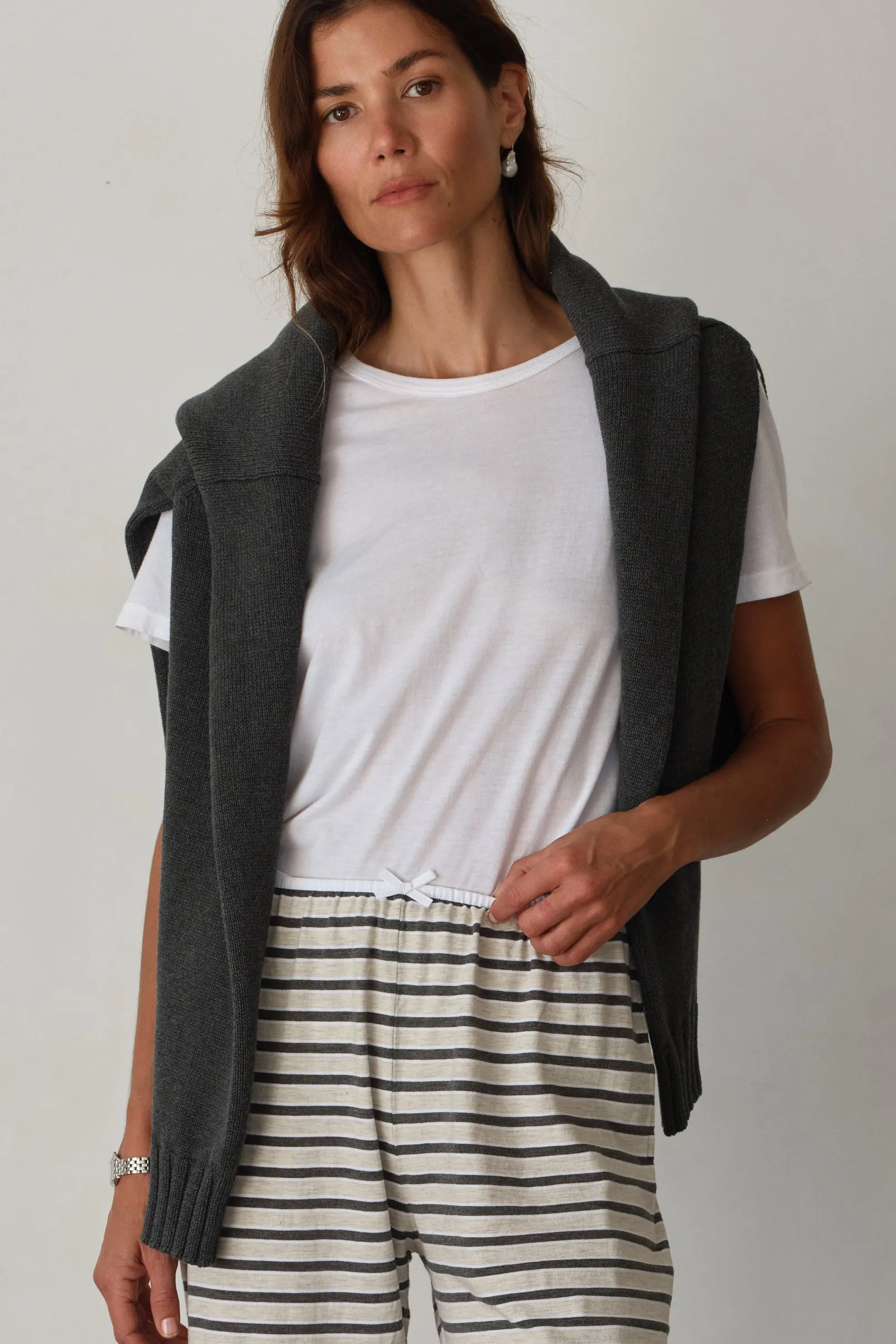 The Jersey Bow Simple Pant sold by DONNI. product image thumbnail 3