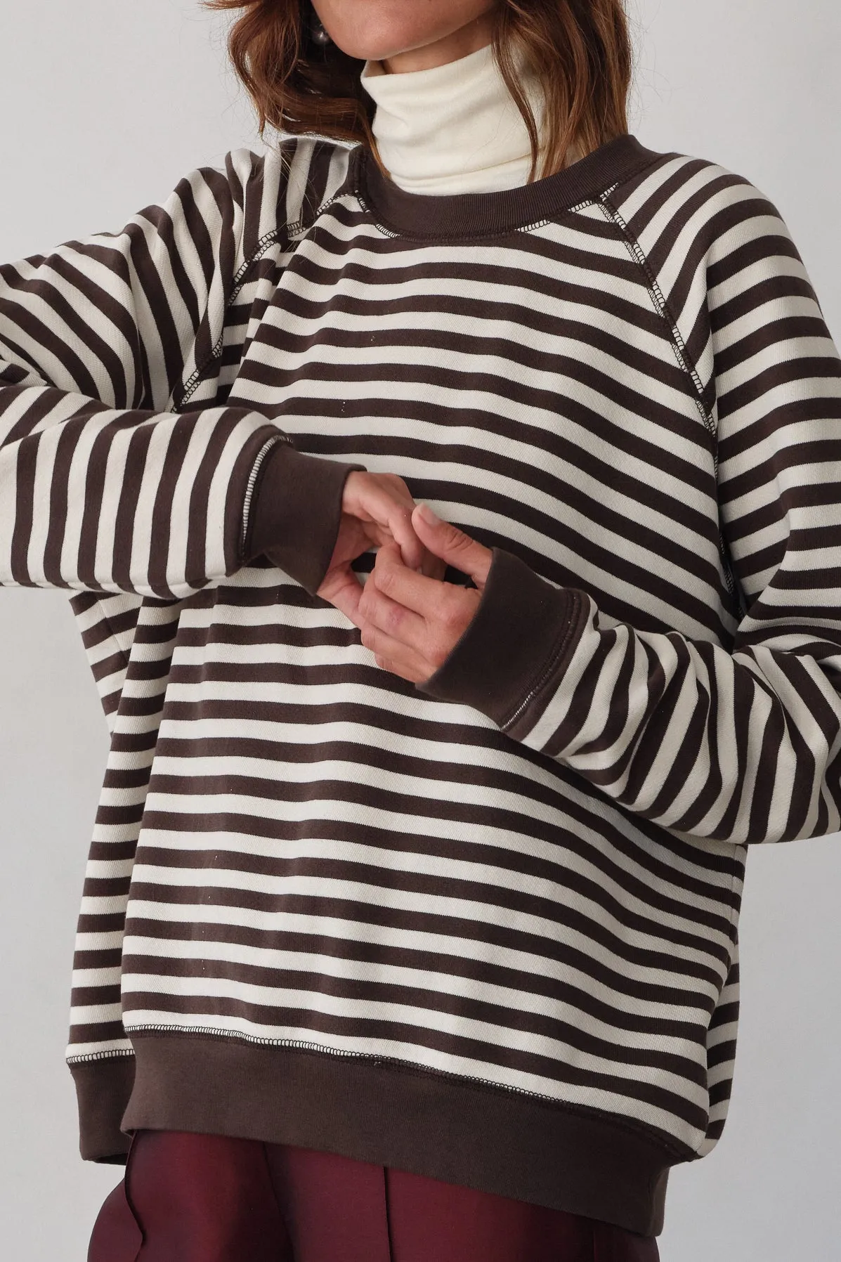 The Eco-Terry Relaxed Crewneck sold by DONNI. product image thumbnail 5