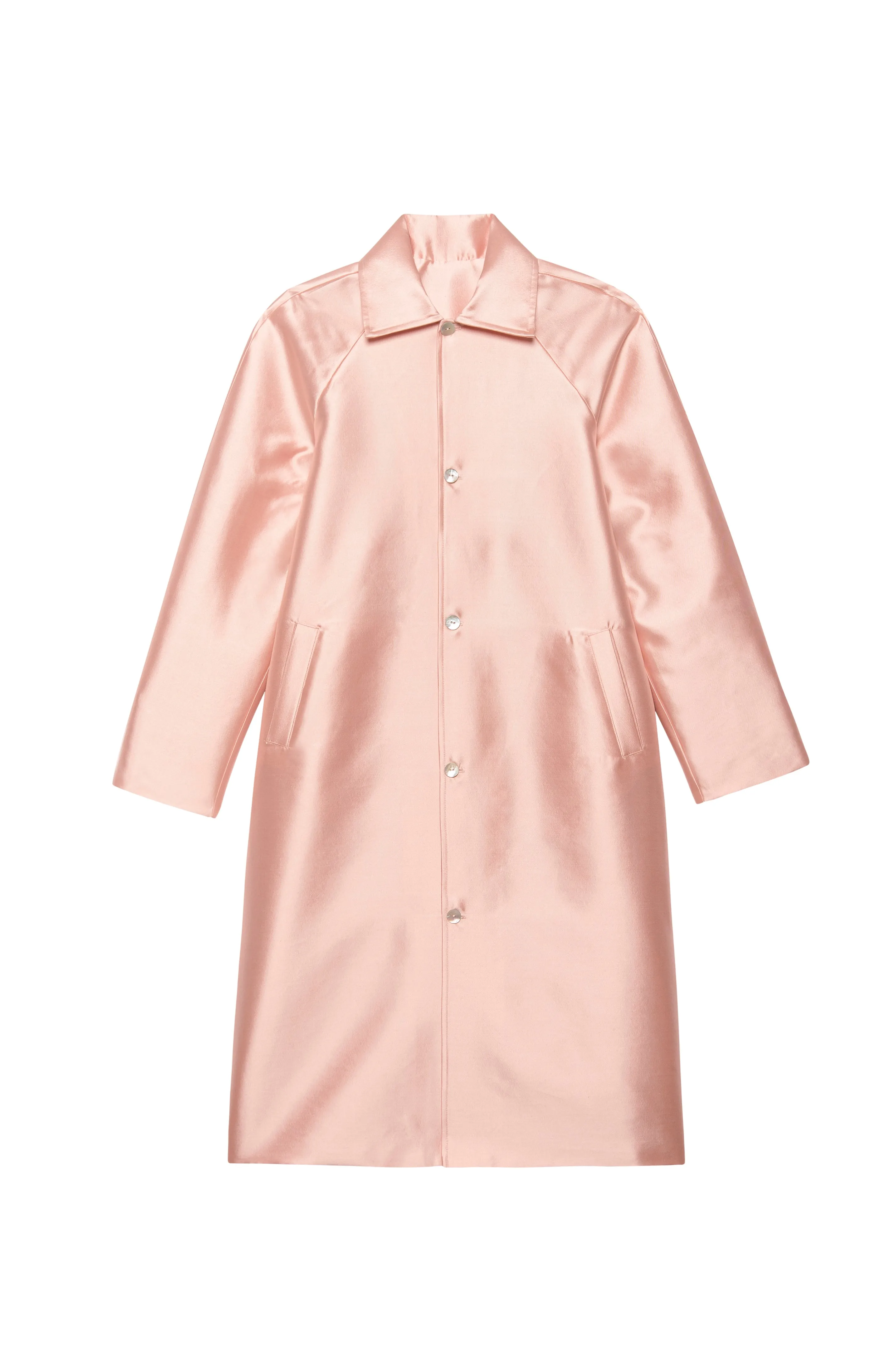 The Satin Car Coat sold by DONNI. product image thumbnail 2