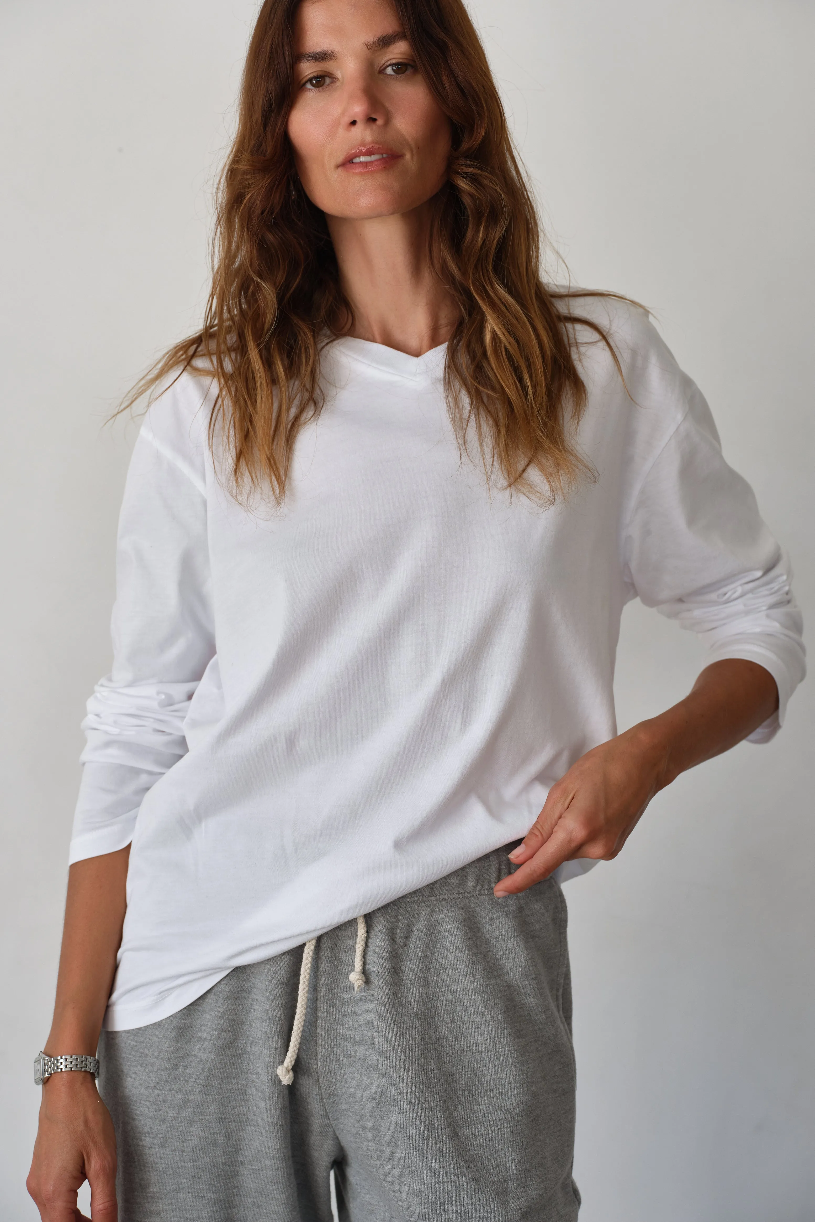 The Jersey Boyfriend V-Neck sold by DONNI.