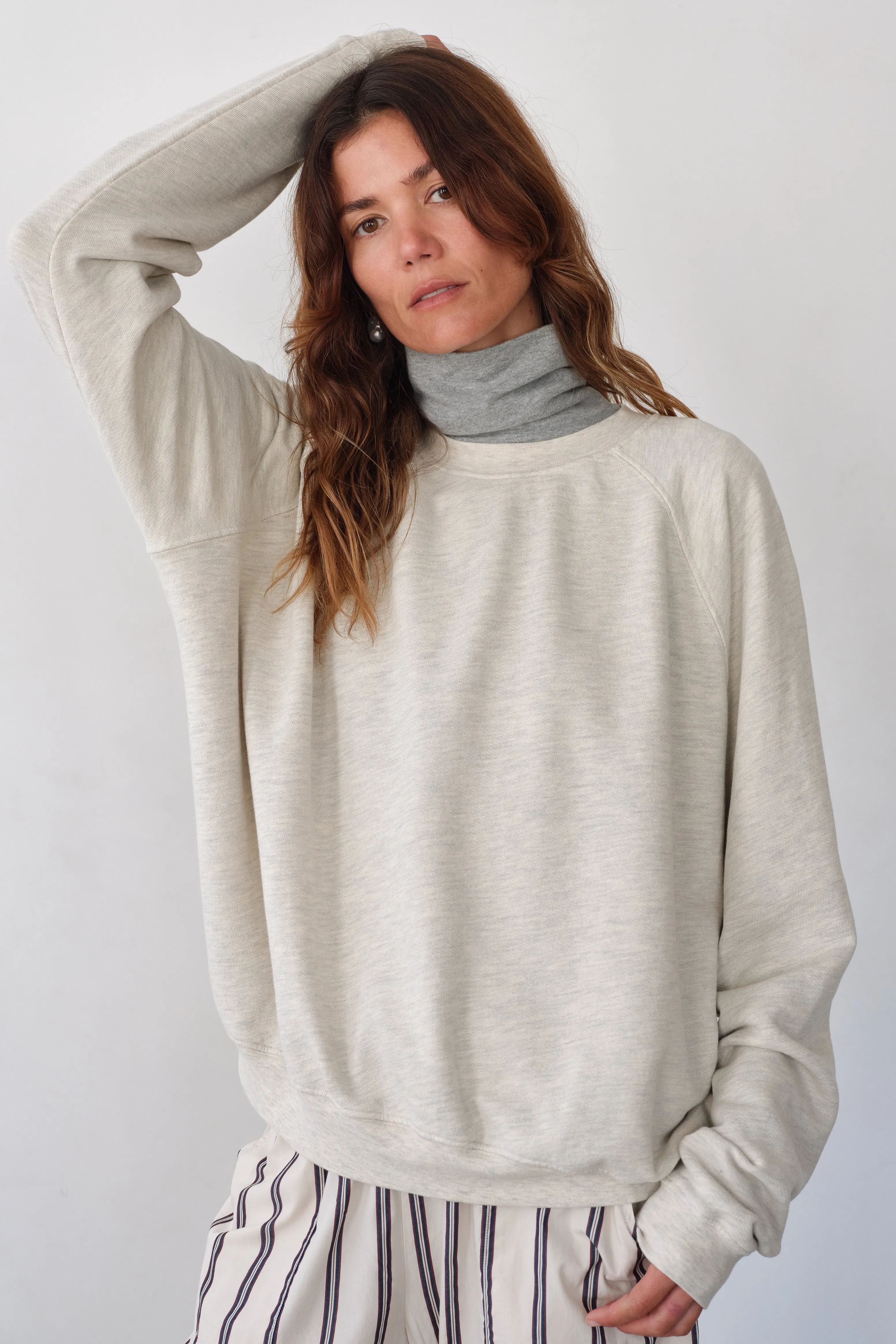The Eco-Terry Relaxed Crewneck sold by DONNI. product image thumbnail 4