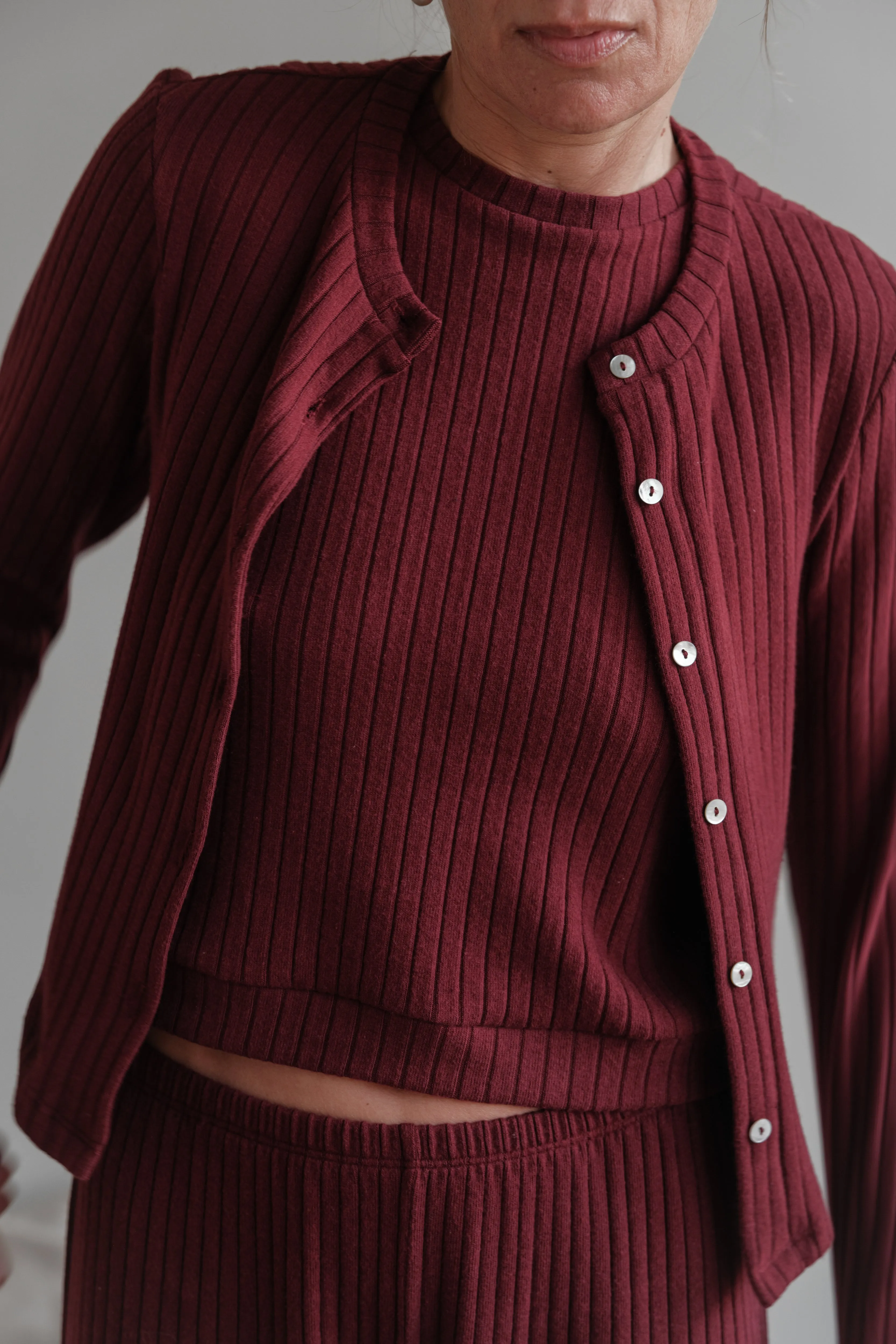 The Sweater Rib Shell sold by DONNI. product image thumbnail 4