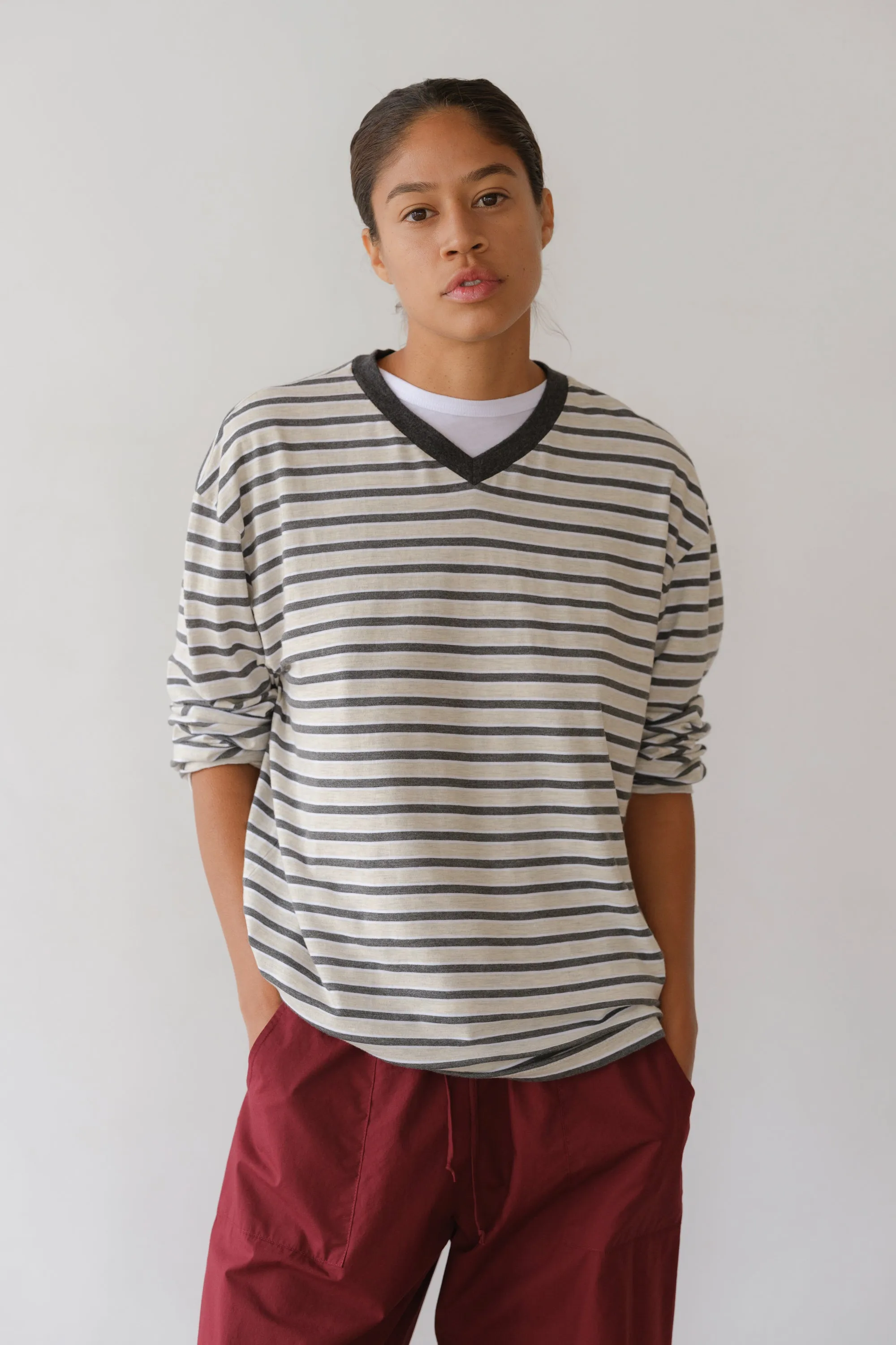 The Jersey Boyfriend V-Neck sold by DONNI. product image thumbnail 4