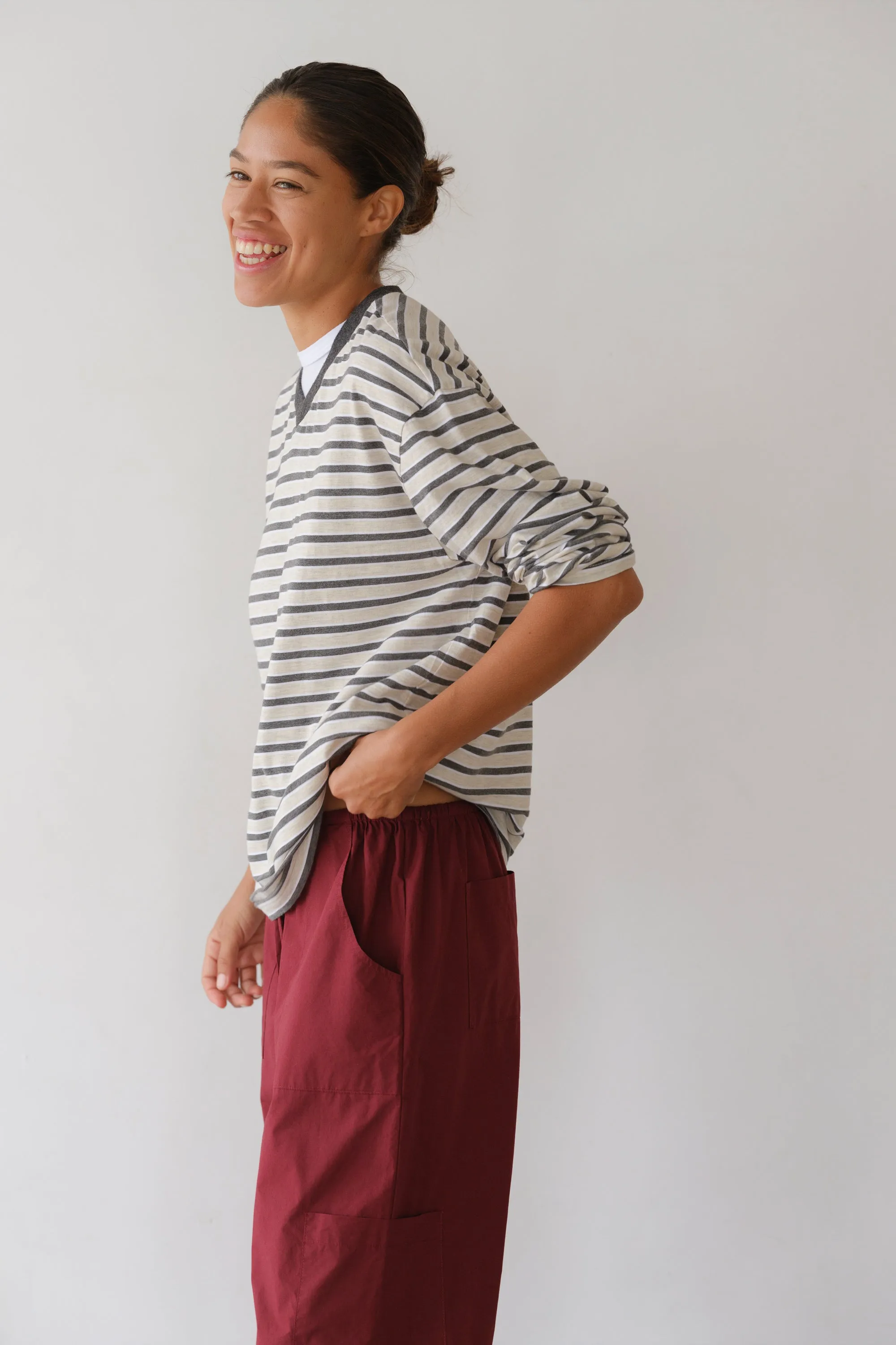 The Jersey Boyfriend V-Neck sold by DONNI. product image thumbnail 5