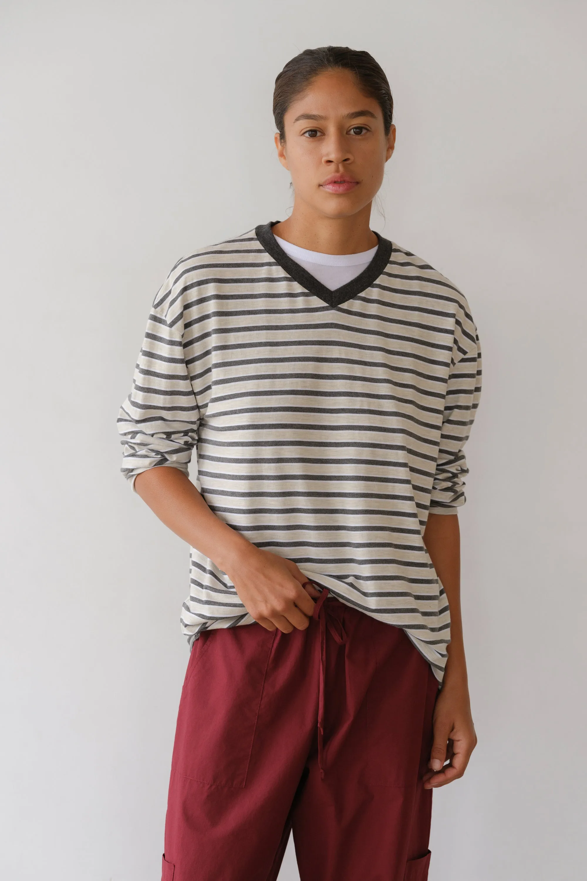 The Jersey Boyfriend V-Neck sold by DONNI. product image thumbnail 3