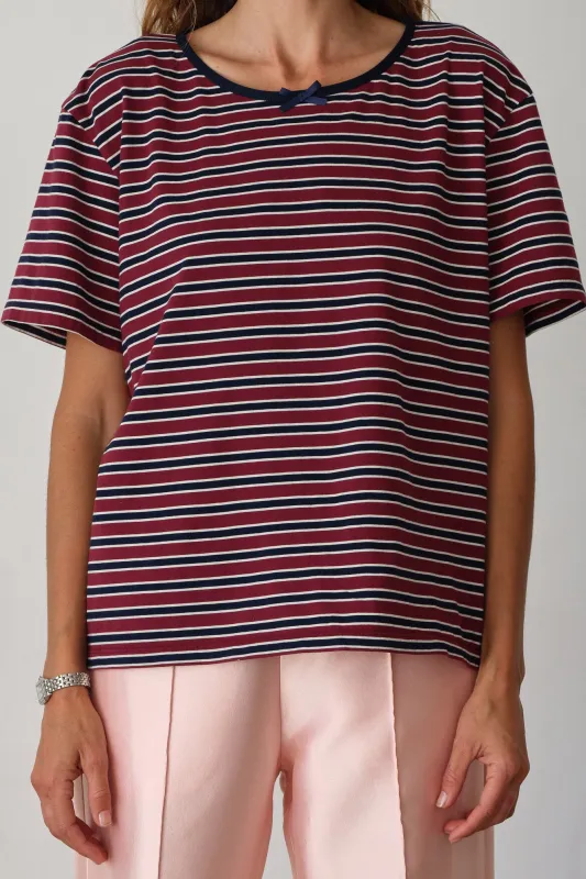 The Jersey Bow Tee sold by DONNI.