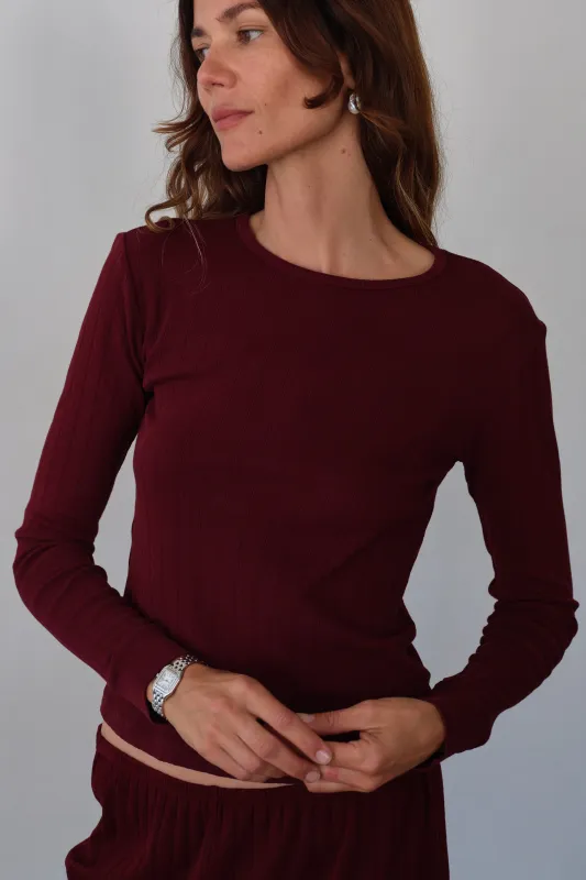 The Pointelle Long Sleeve sold by DONNI.