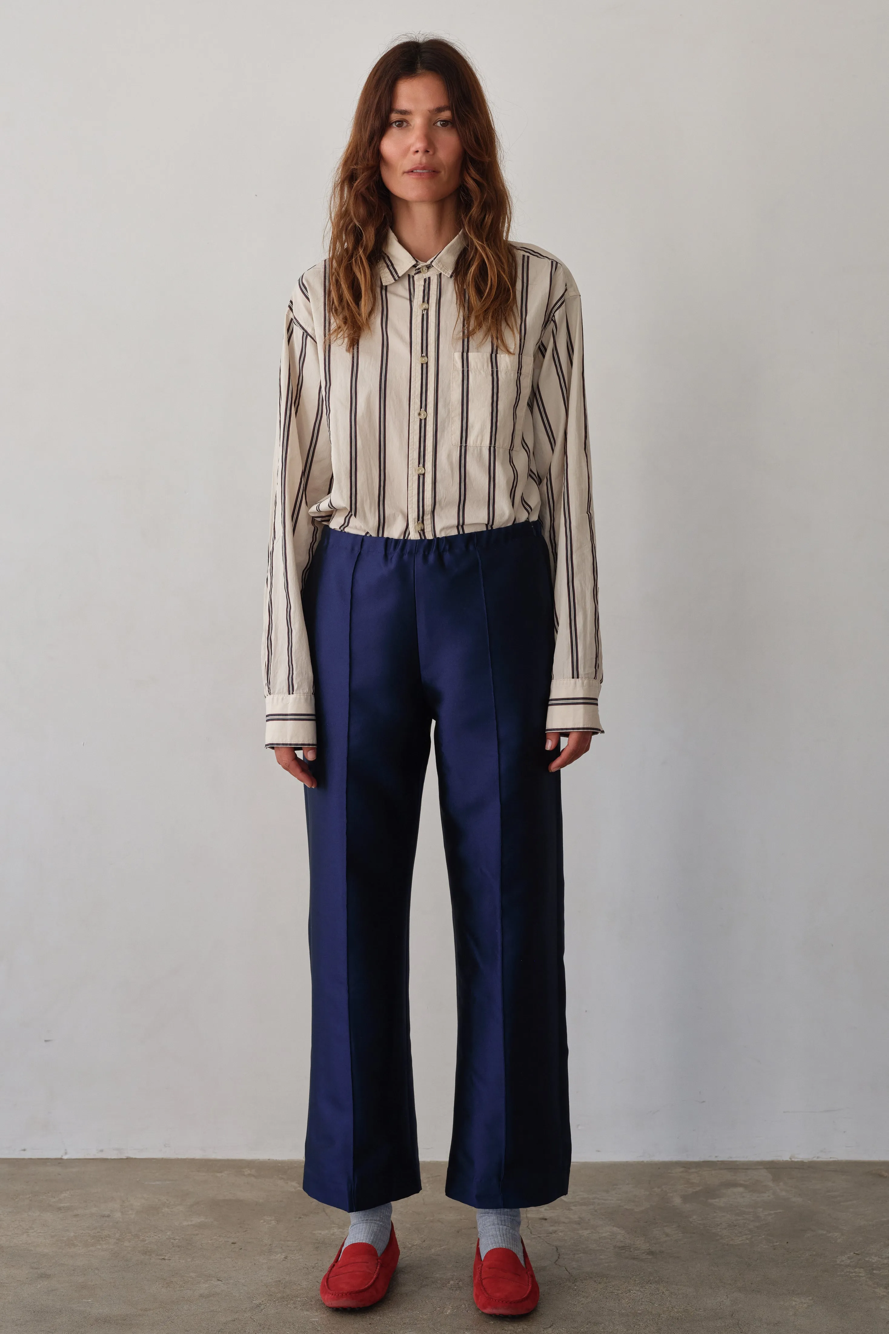 The Satin Cocktail Pant sold by DONNI.