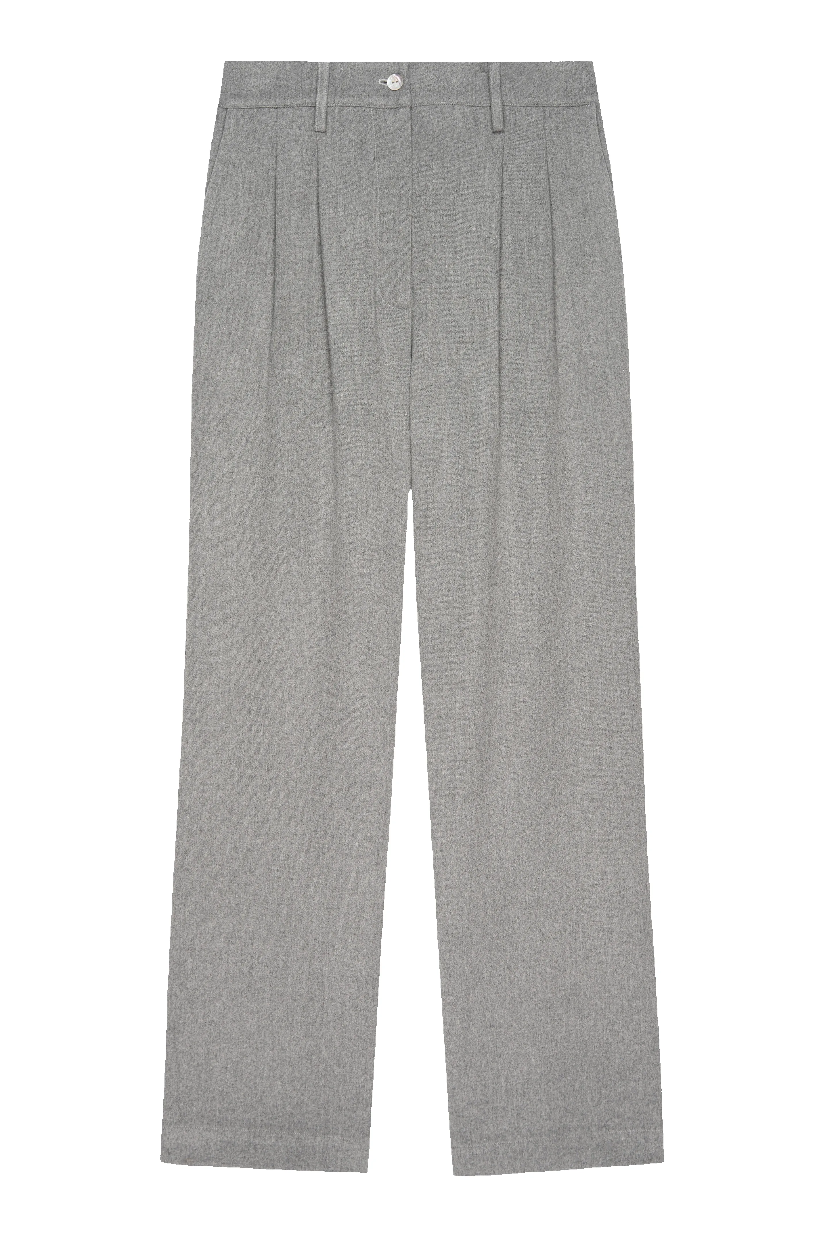 The Flannel Pleated Trouser sold by DONNI. product image thumbnail 2