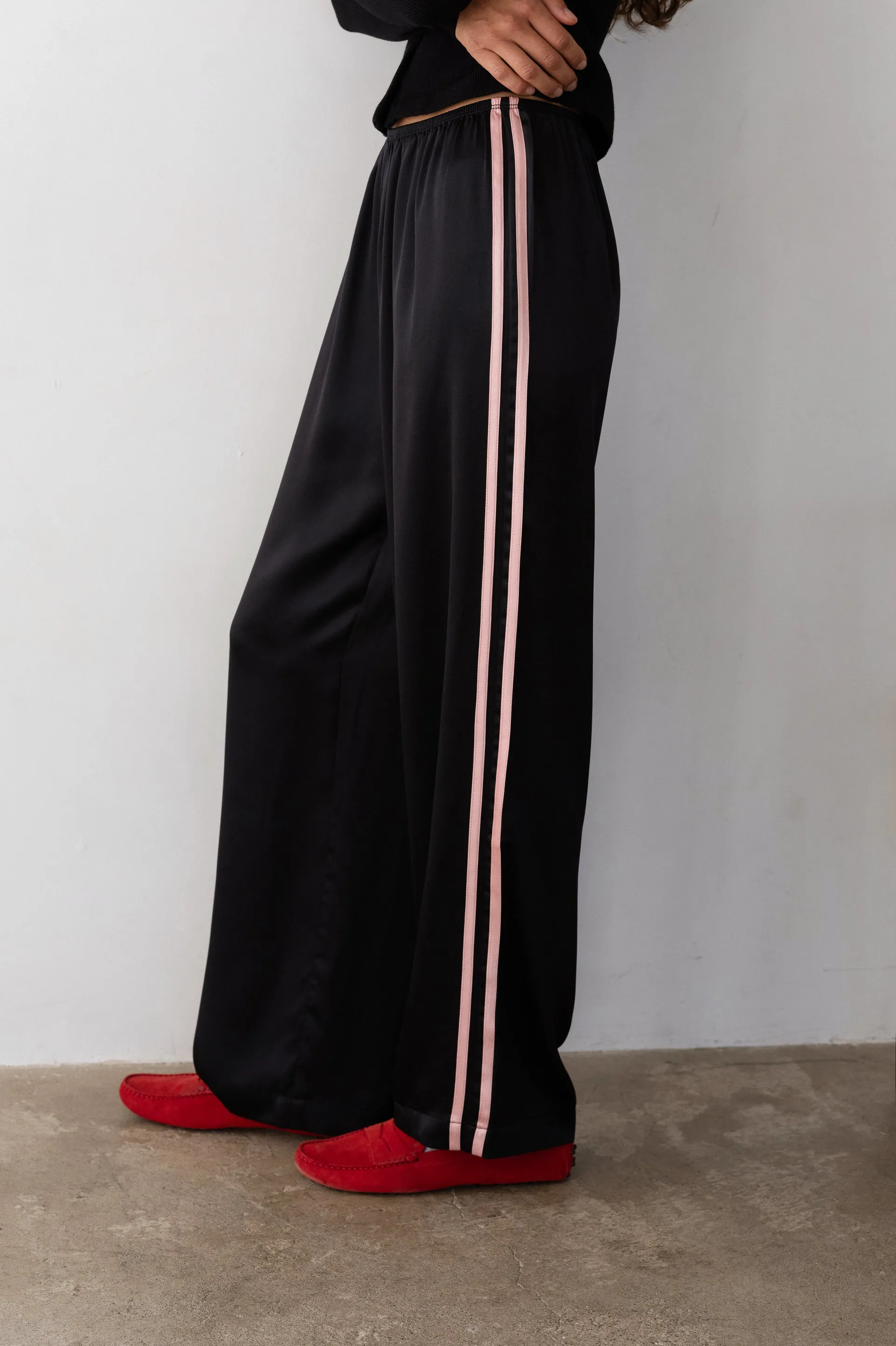 The Silk Stripe Simple Pant sold by DONNI. product image thumbnail 5