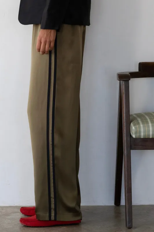 The Silk Stripe Simple Pant sold by DONNI.