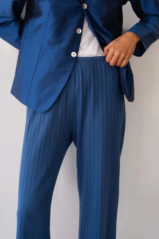 The Pointelle Simple Crop Pant sold by DONNI.