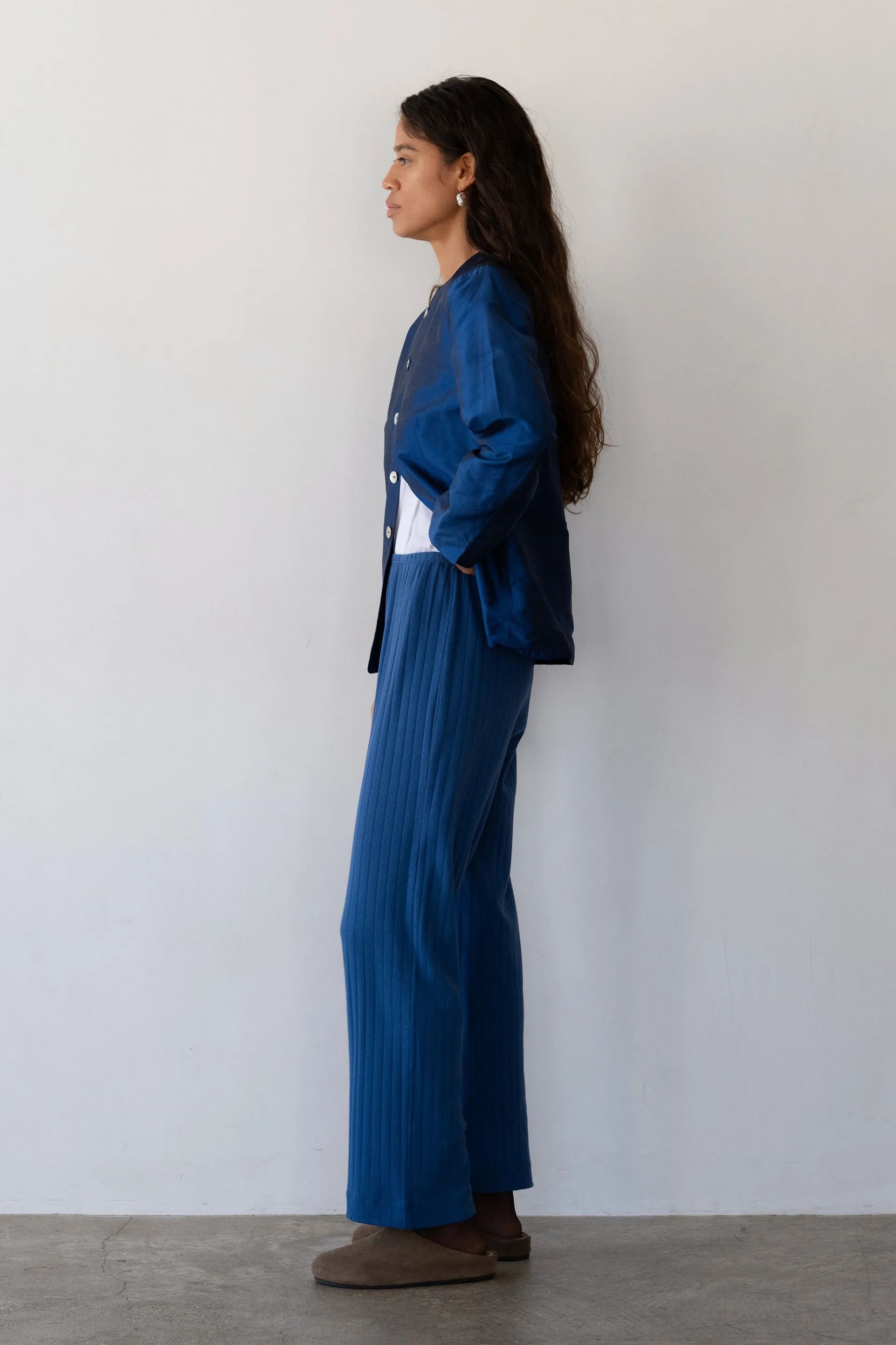 The Pointelle Simple Crop Pant sold by DONNI. product image thumbnail 3