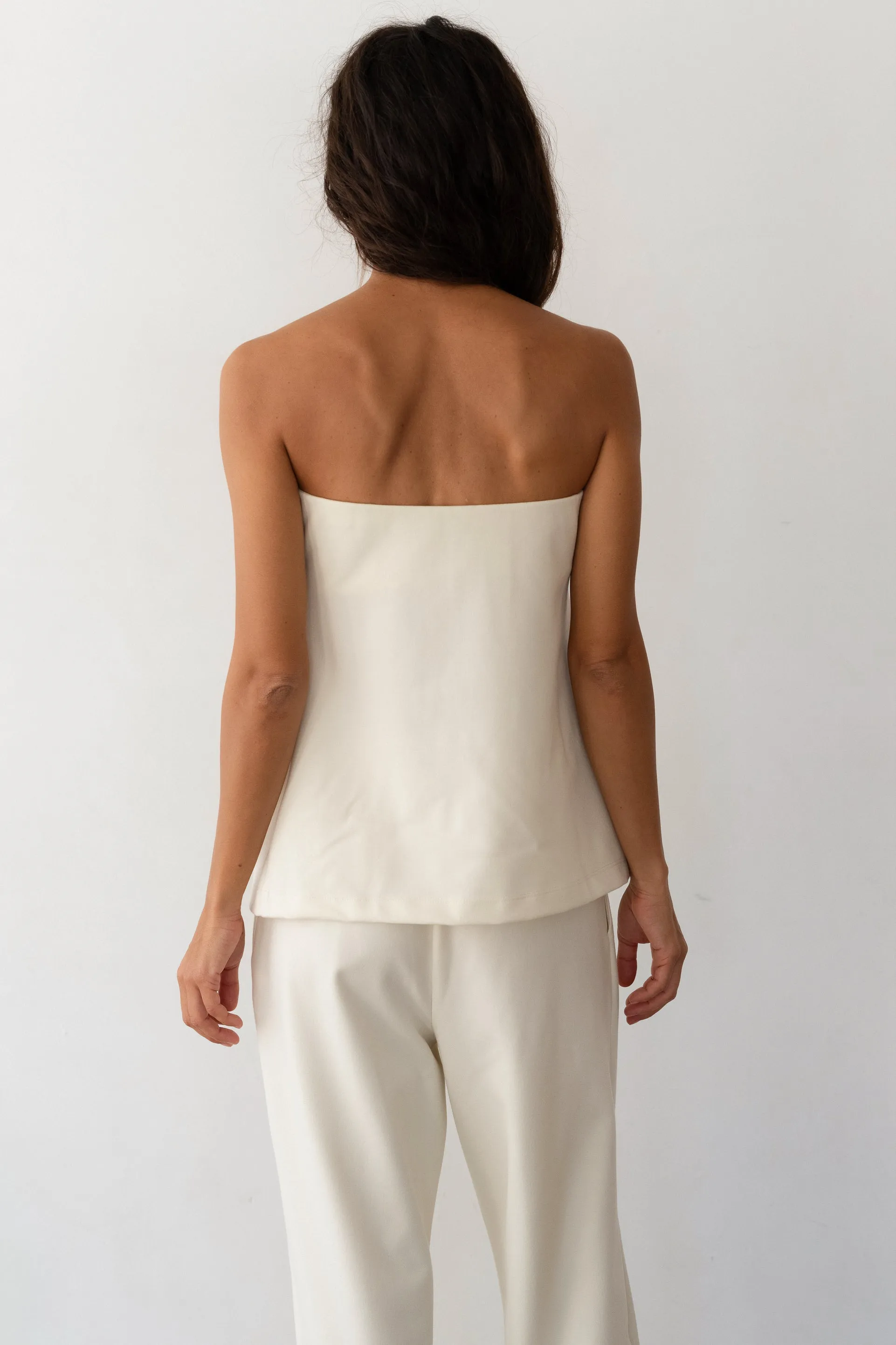 The Flannel Tube Top sold by DONNI. product image thumbnail 4