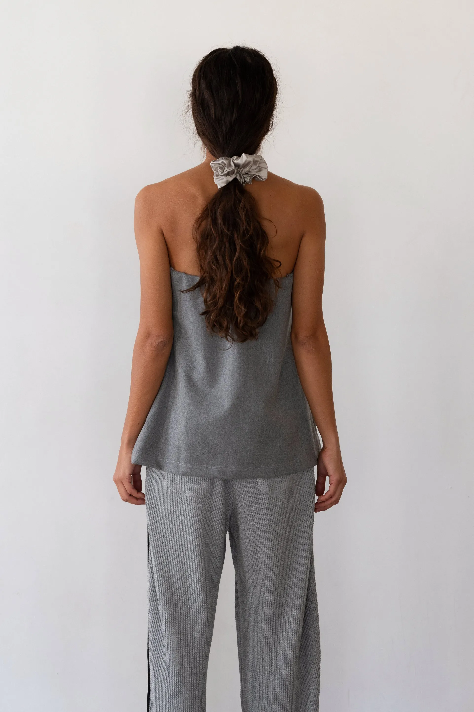 The Flannel Tube Top sold by DONNI. product image thumbnail 4