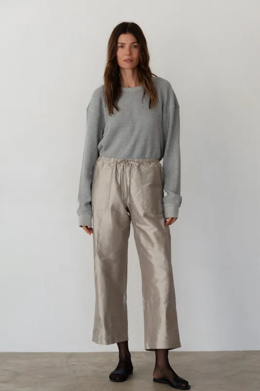 The Taffeta Drawstring Cargo Pant sold by DONNI.
