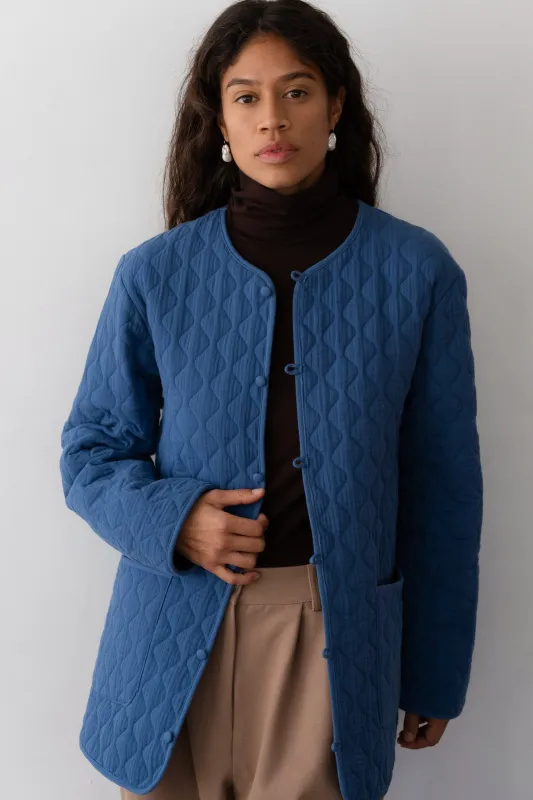 The Quilted Loop Jacket sold by DONNI.