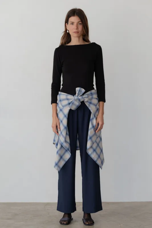 The Crepe Simple Pant sold by DONNI.