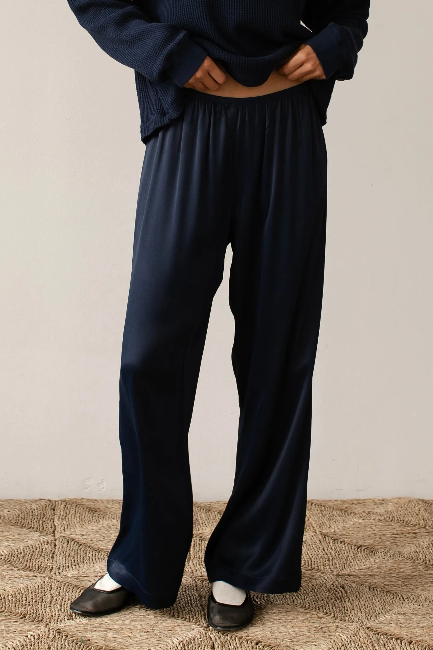 The Satiny Simple Pant sold by DONNI. product image thumbnail 3