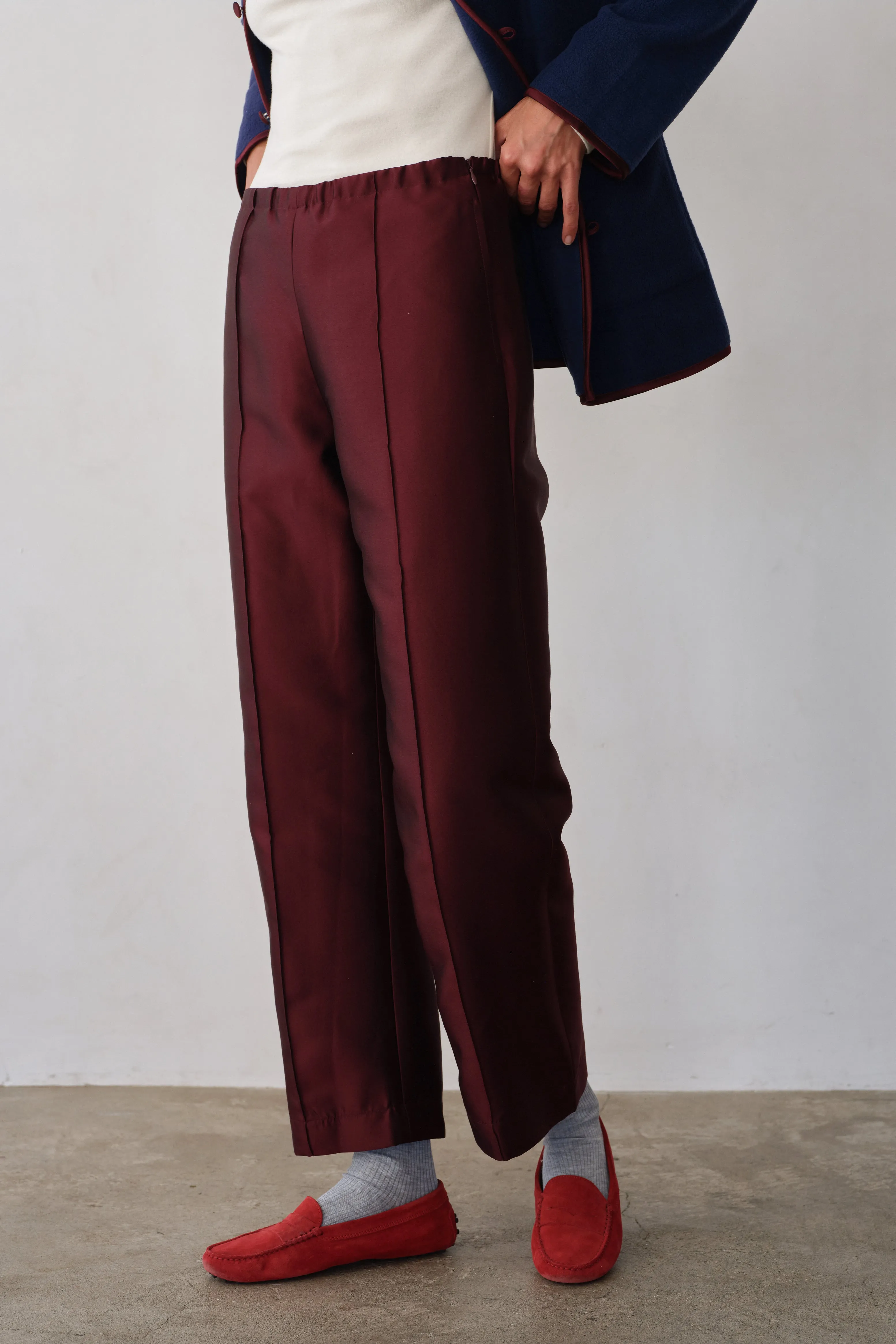 The Satin Cocktail Pant sold by DONNI. product image thumbnail 5