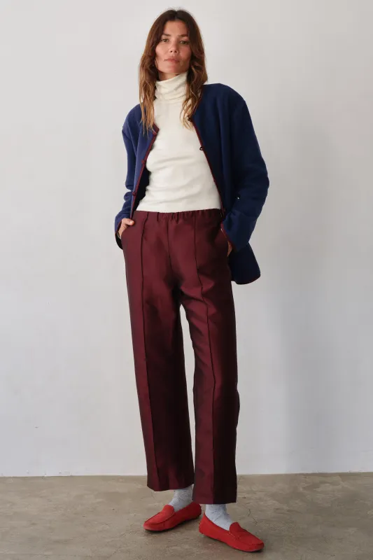 The Satin Cocktail Pant made by DONNI.