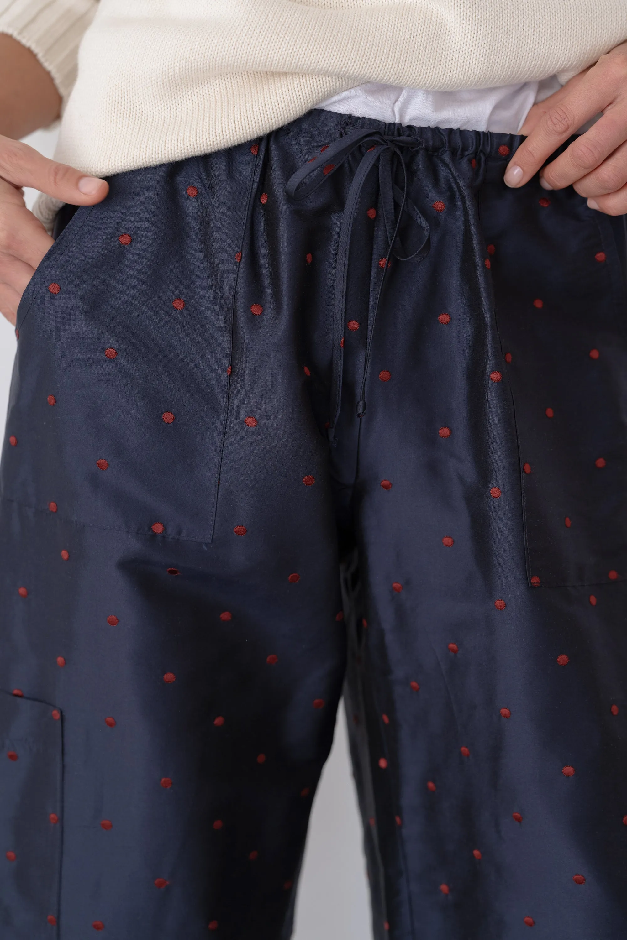 The Taffeta Drawstring Cargo Pant sold by DONNI. product image thumbnail 3