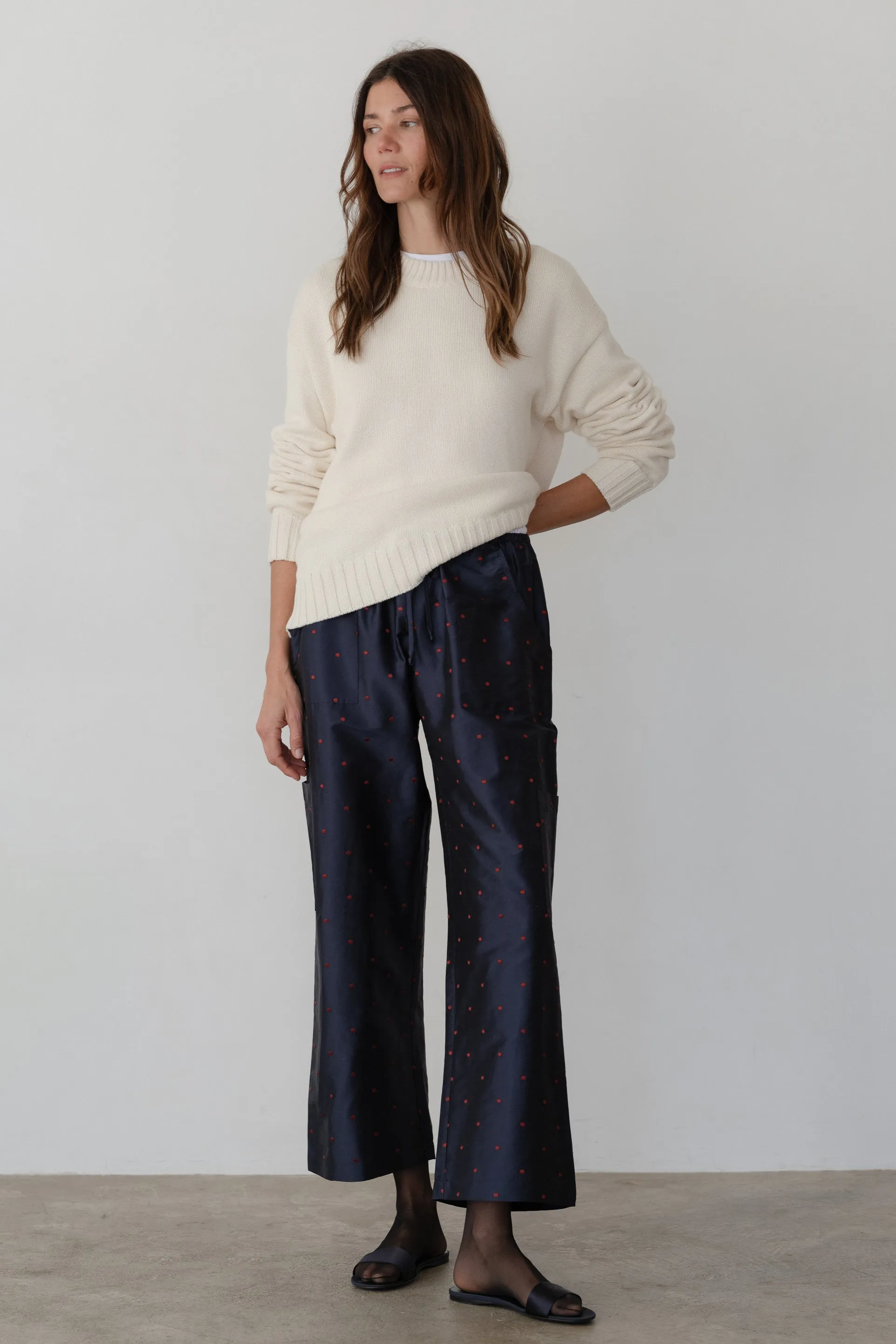 The Taffeta Drawstring Cargo Pant sold by DONNI. product image thumbnail 2