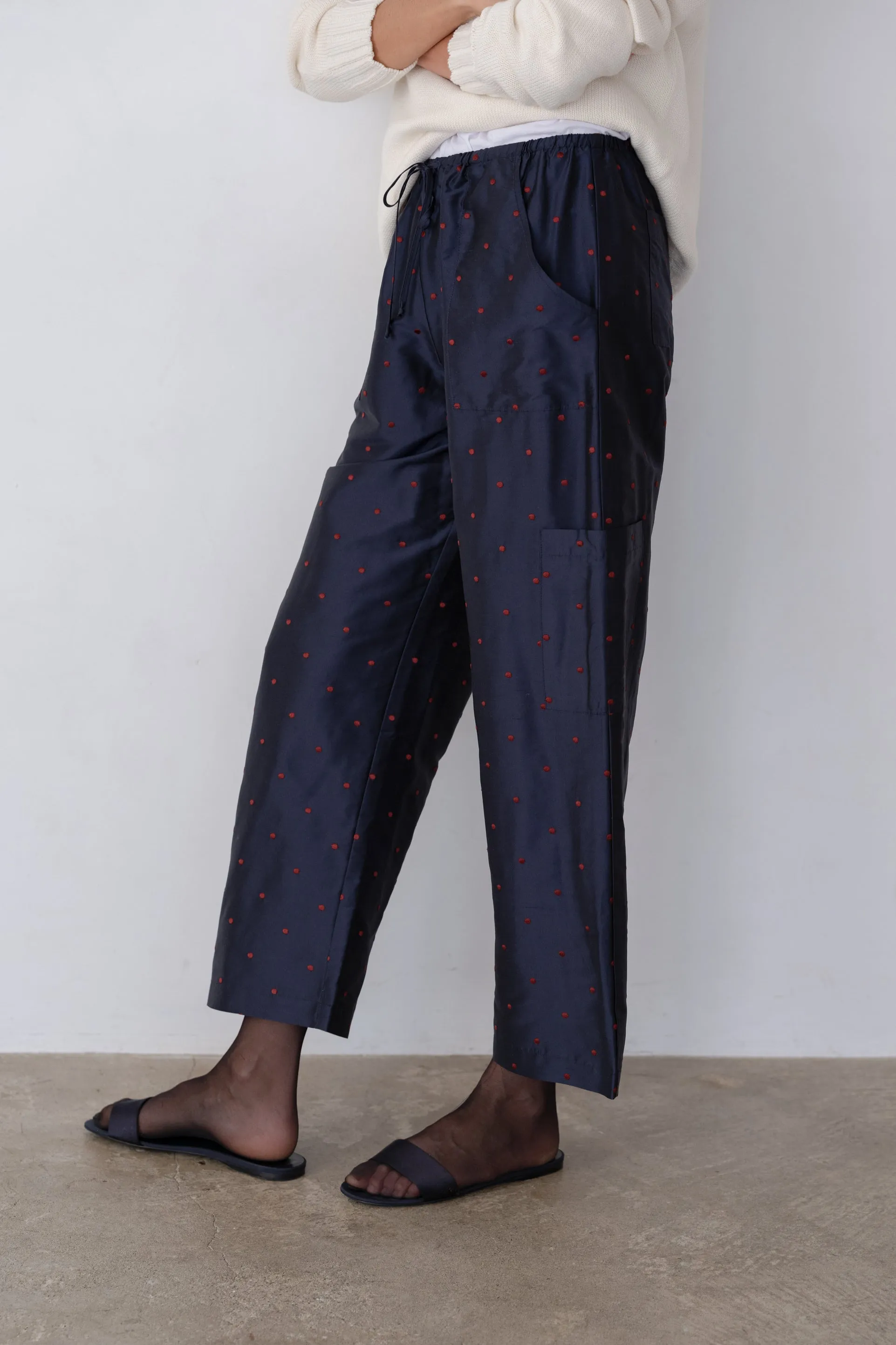 The Taffeta Drawstring Cargo Pant sold by DONNI. product image thumbnail 4