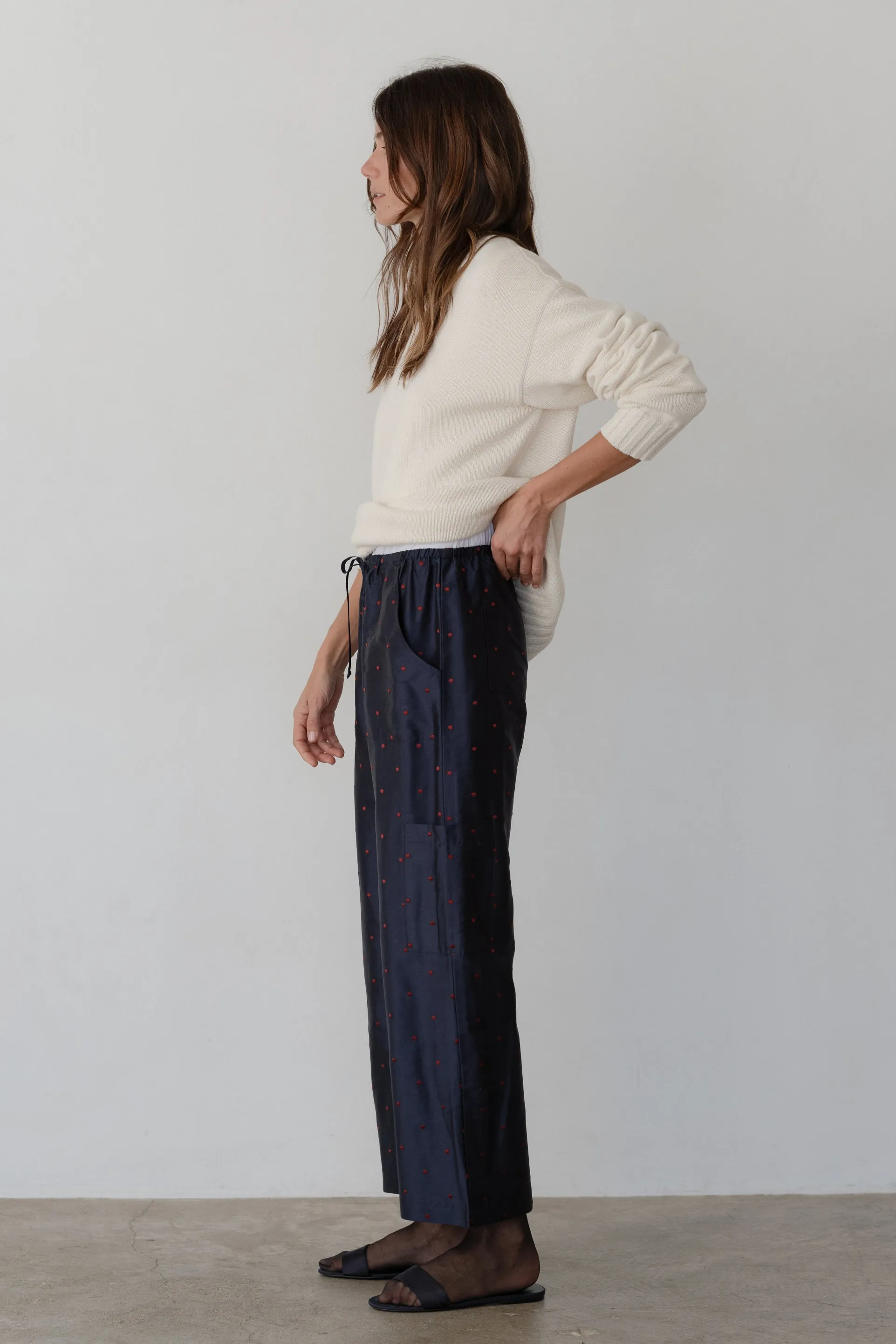 The Taffeta Drawstring Cargo Pant sold by DONNI. product image thumbnail 5