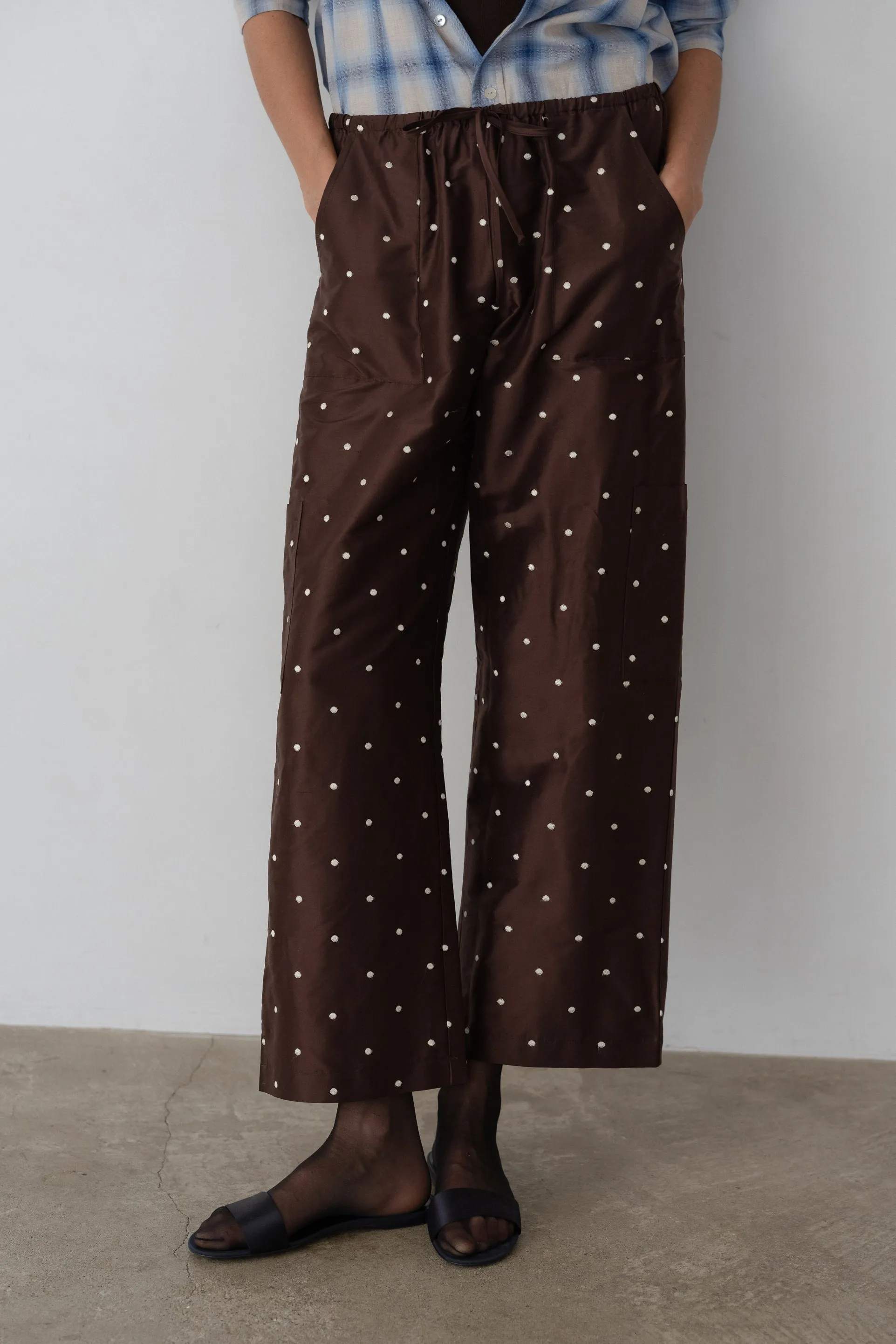 The Taffeta Drawstring Cargo Pant sold by DONNI. product image thumbnail 2