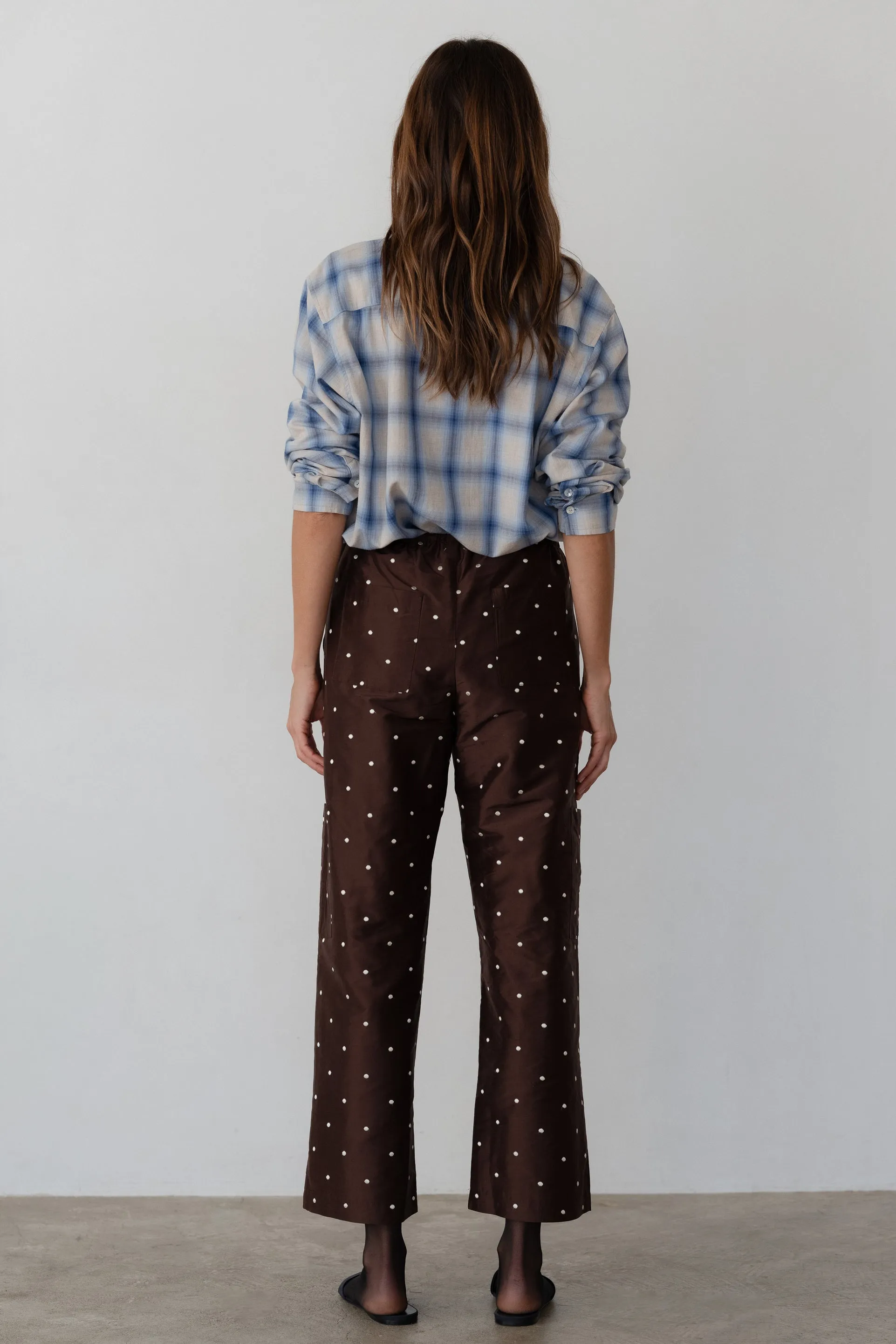 The Taffeta Drawstring Cargo Pant sold by DONNI. product image thumbnail 5