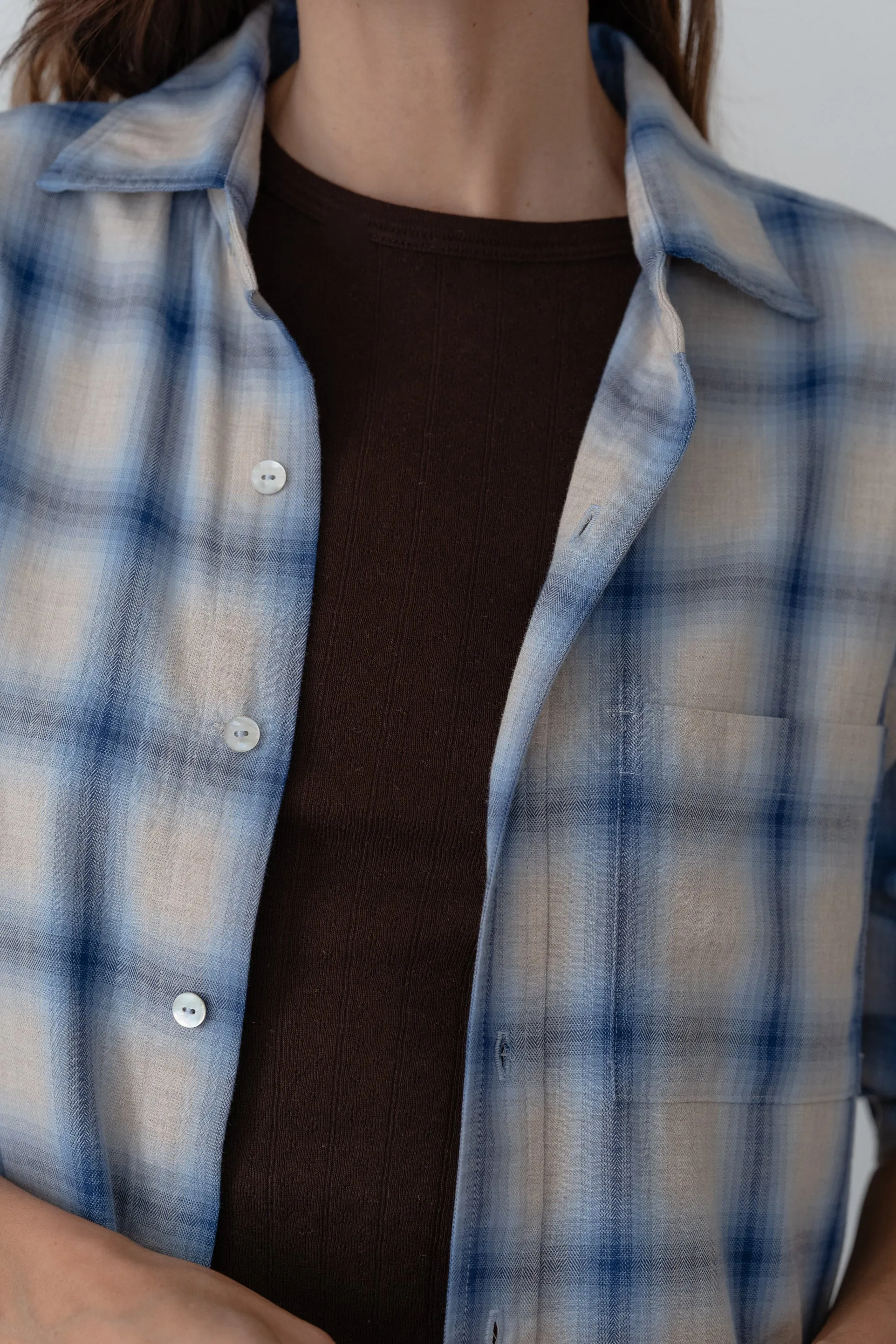 The Plaid Flannel Shirt sold by DONNI. product image thumbnail 5