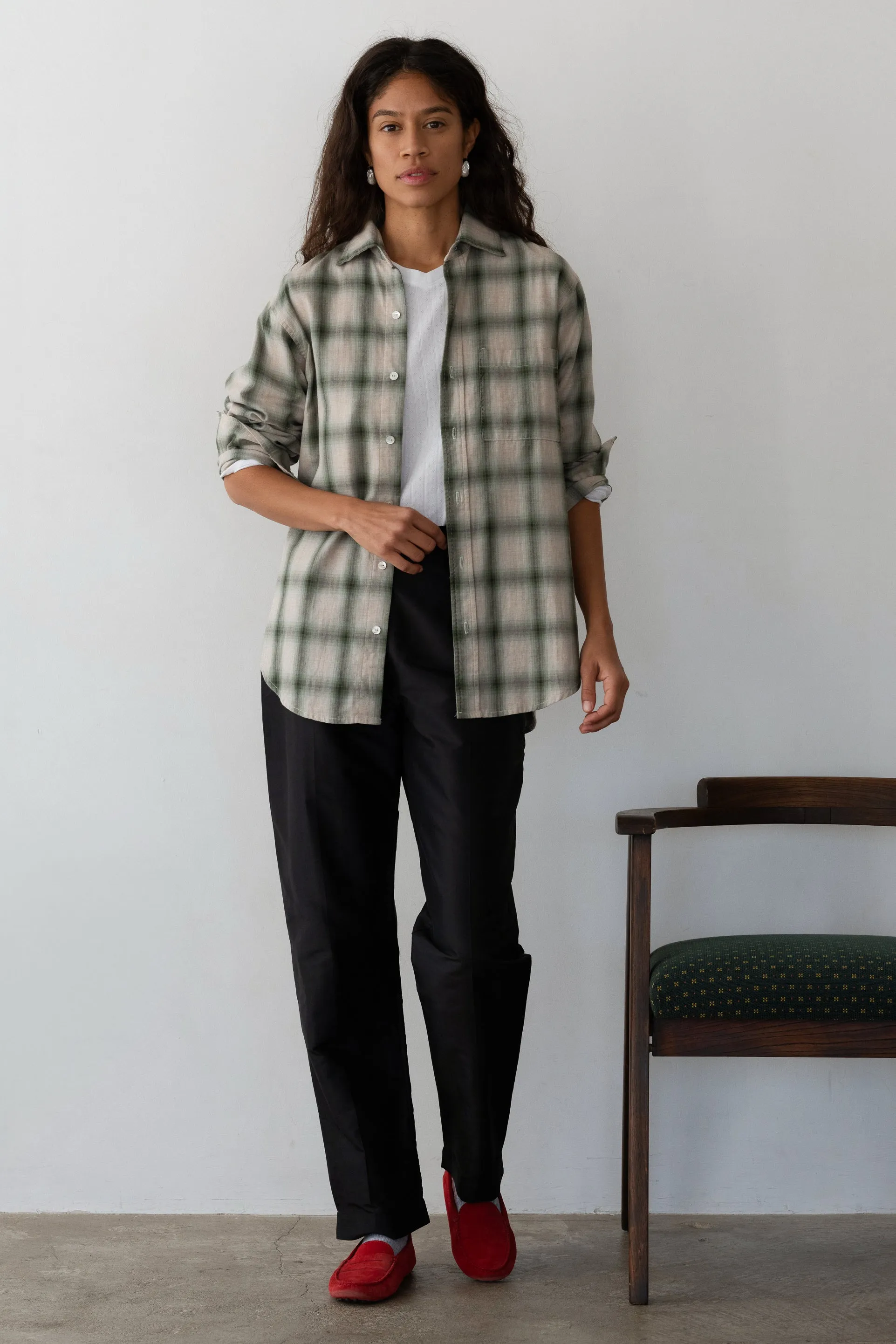 The Plaid Flannel Shirt sold by DONNI. product image thumbnail 3