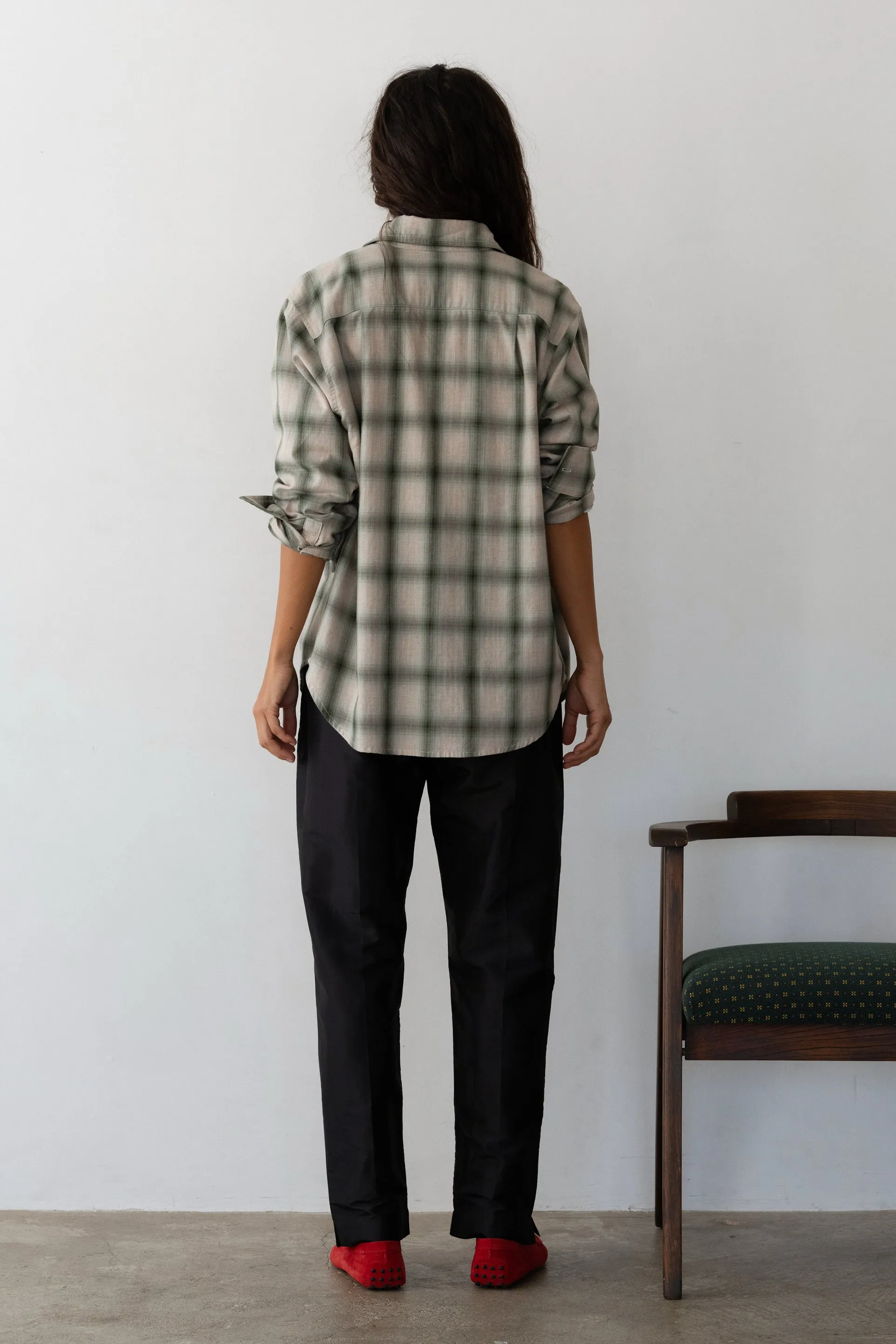 The Plaid Flannel Shirt sold by DONNI. product image thumbnail 4