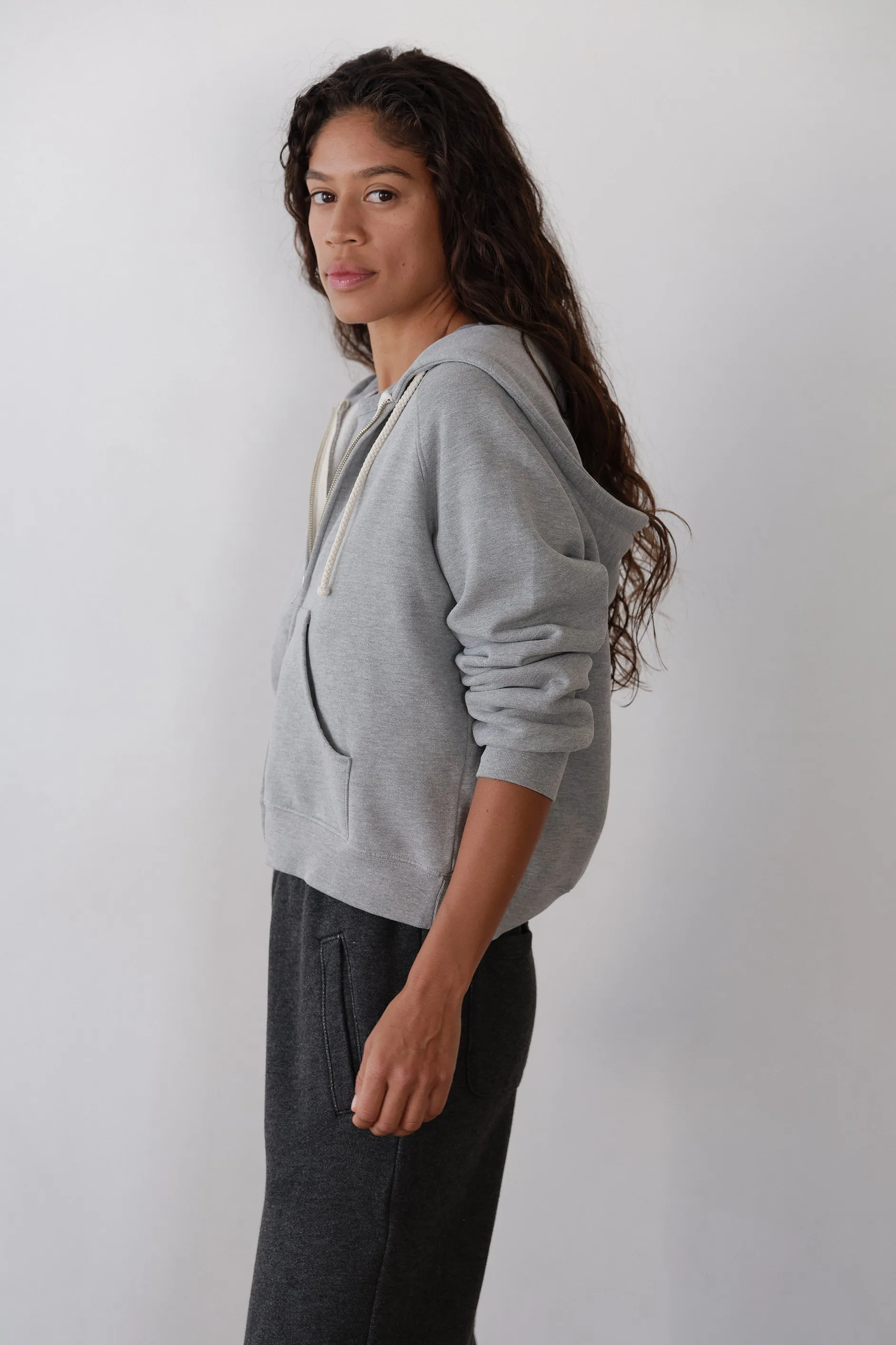 The Eco-Fleece Zip Up Sweatshirt sold by DONNI. product image thumbnail 4