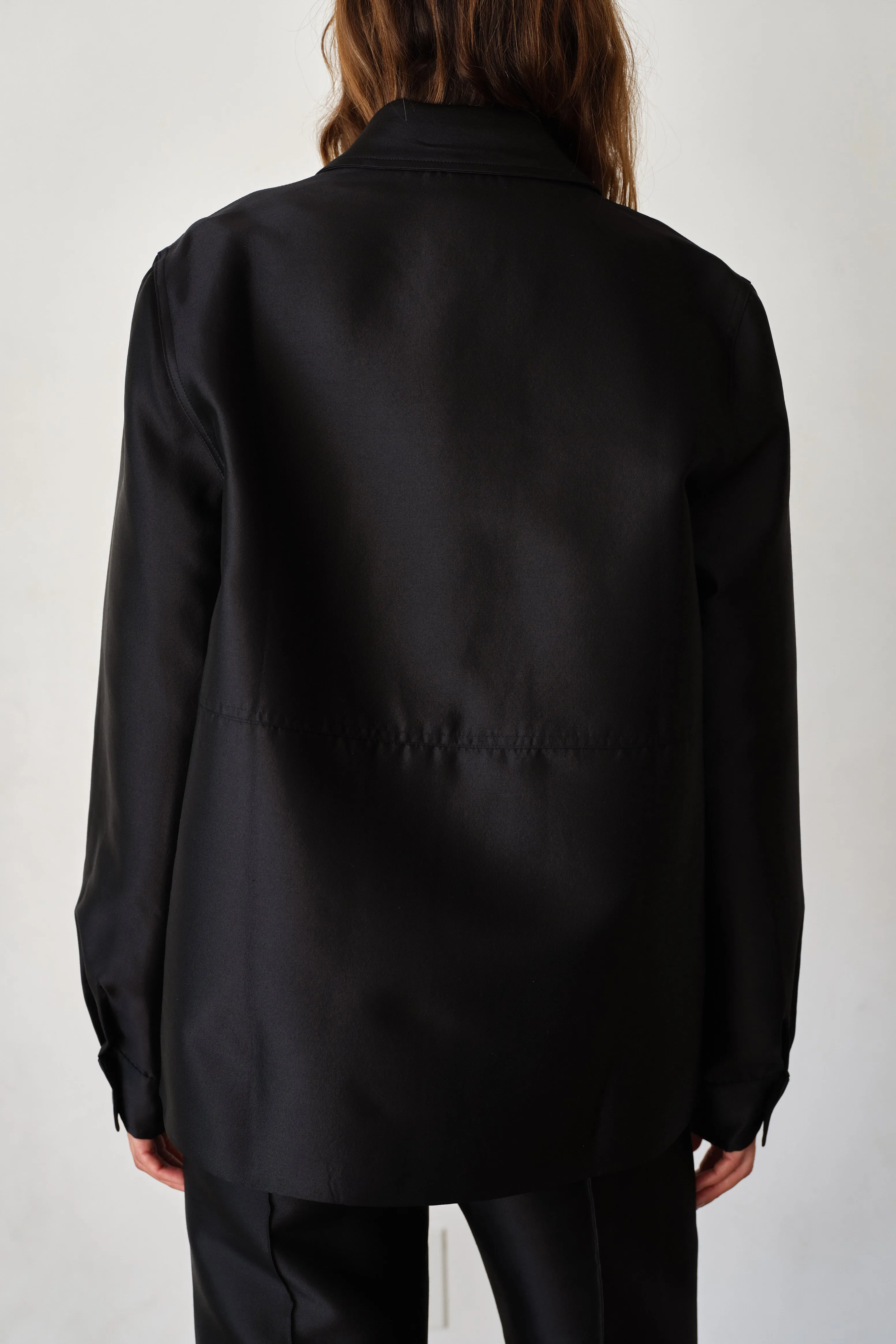 The Satin Jacket sold by DONNI. product image thumbnail 5