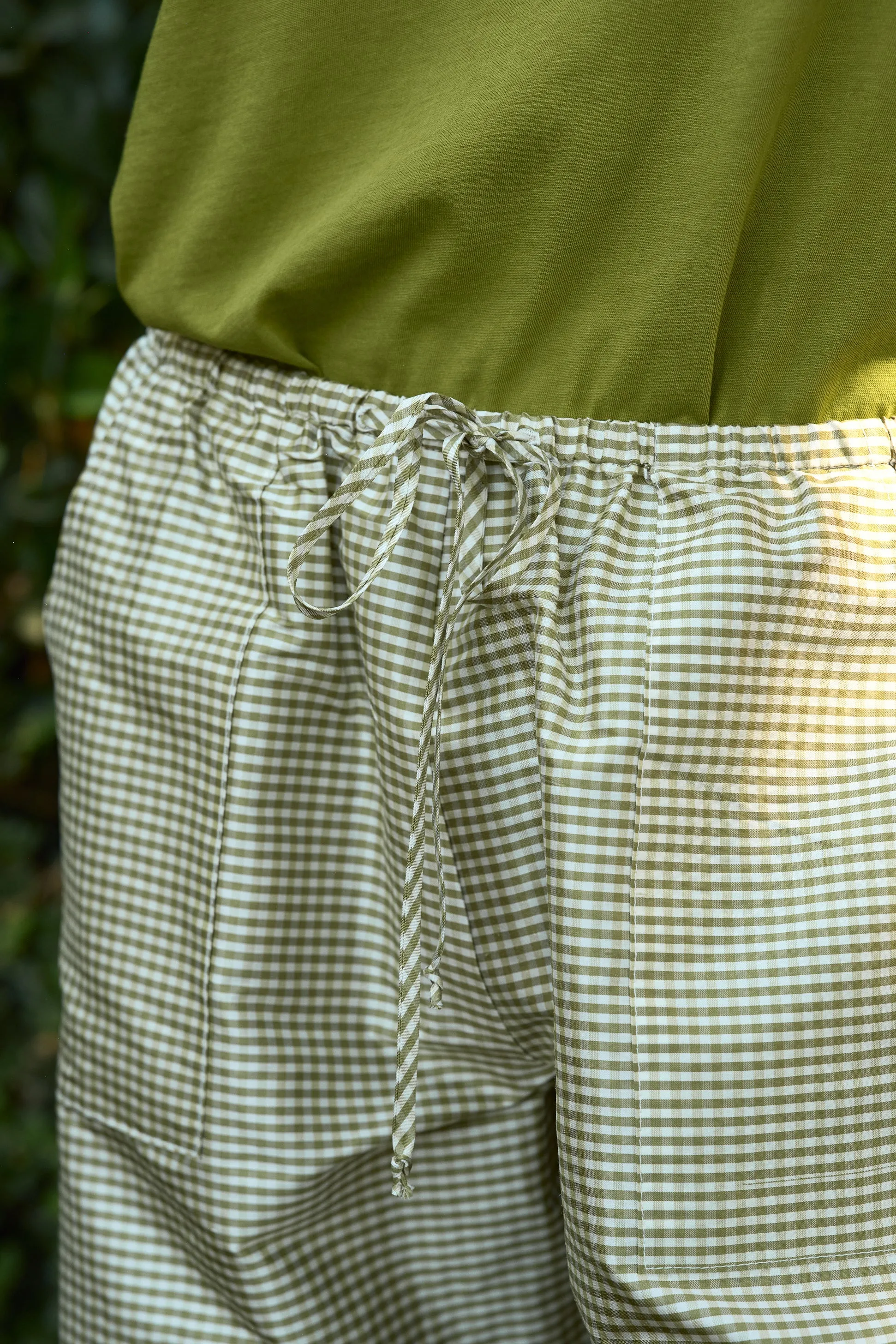 The Taffeta Drawstring Cargo Pant sold by DONNI. product image thumbnail 5
